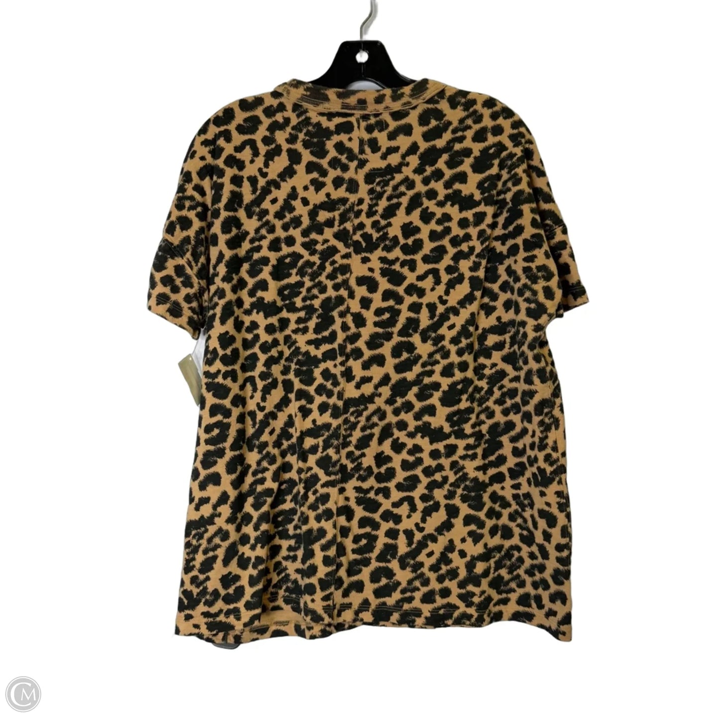 Top Short Sleeve By Aerie In Animal Print, Size: Xs