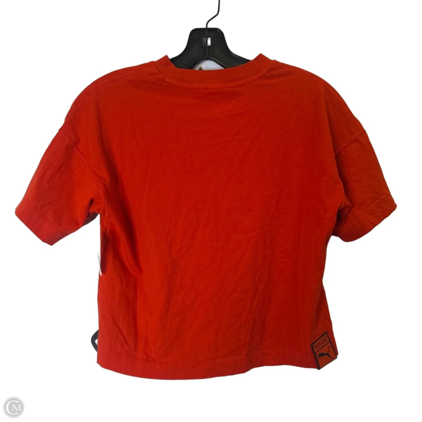 Athletic Top Short Sleeve By Puma In Red, Size: Xs