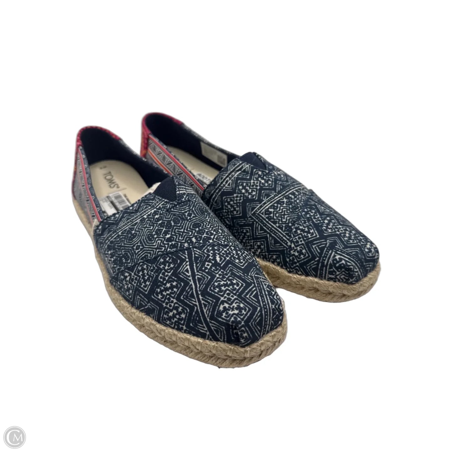Shoes Flats By Toms In Blue, Size: 9