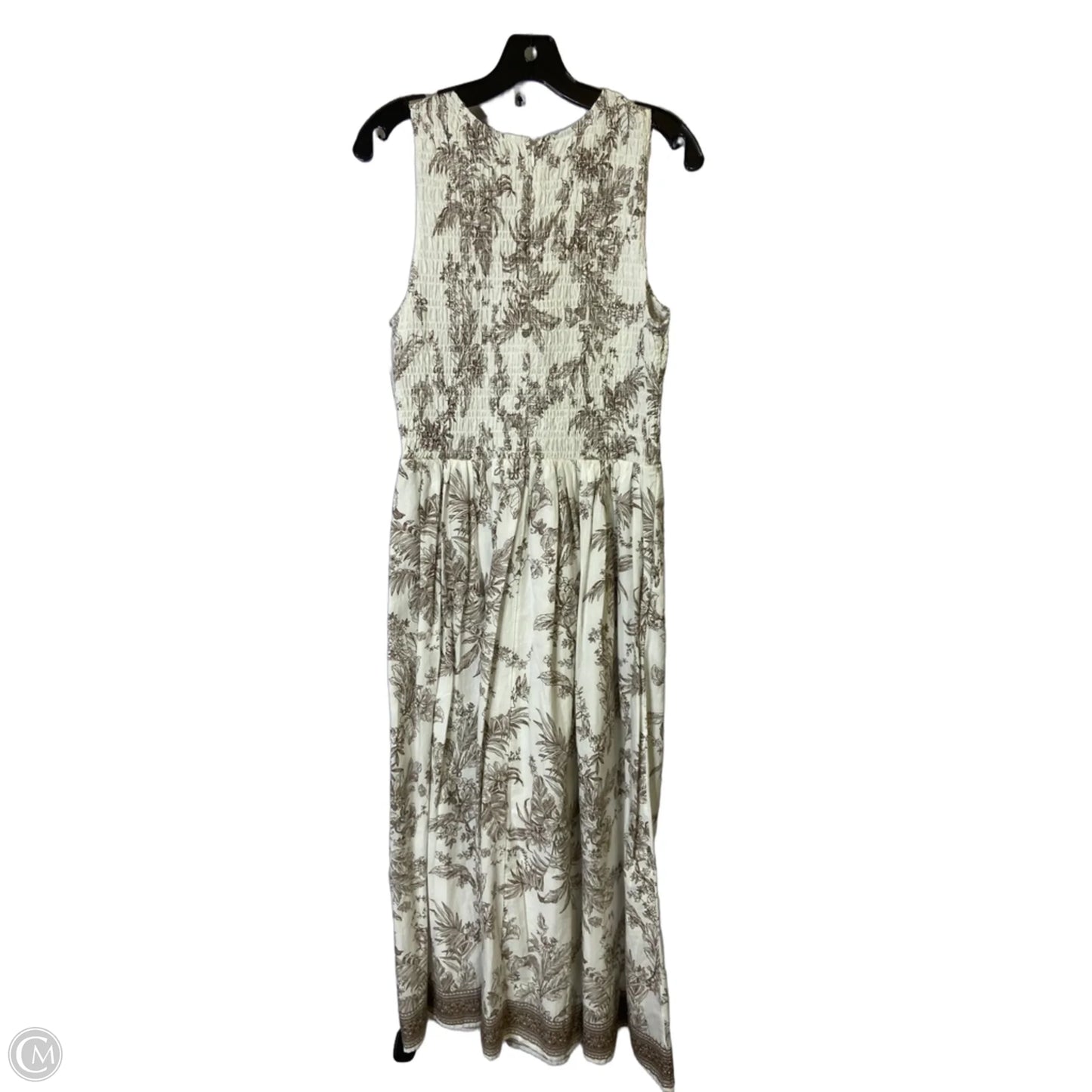 Dress Casual Maxi By Loft In Brown & White, Size: M