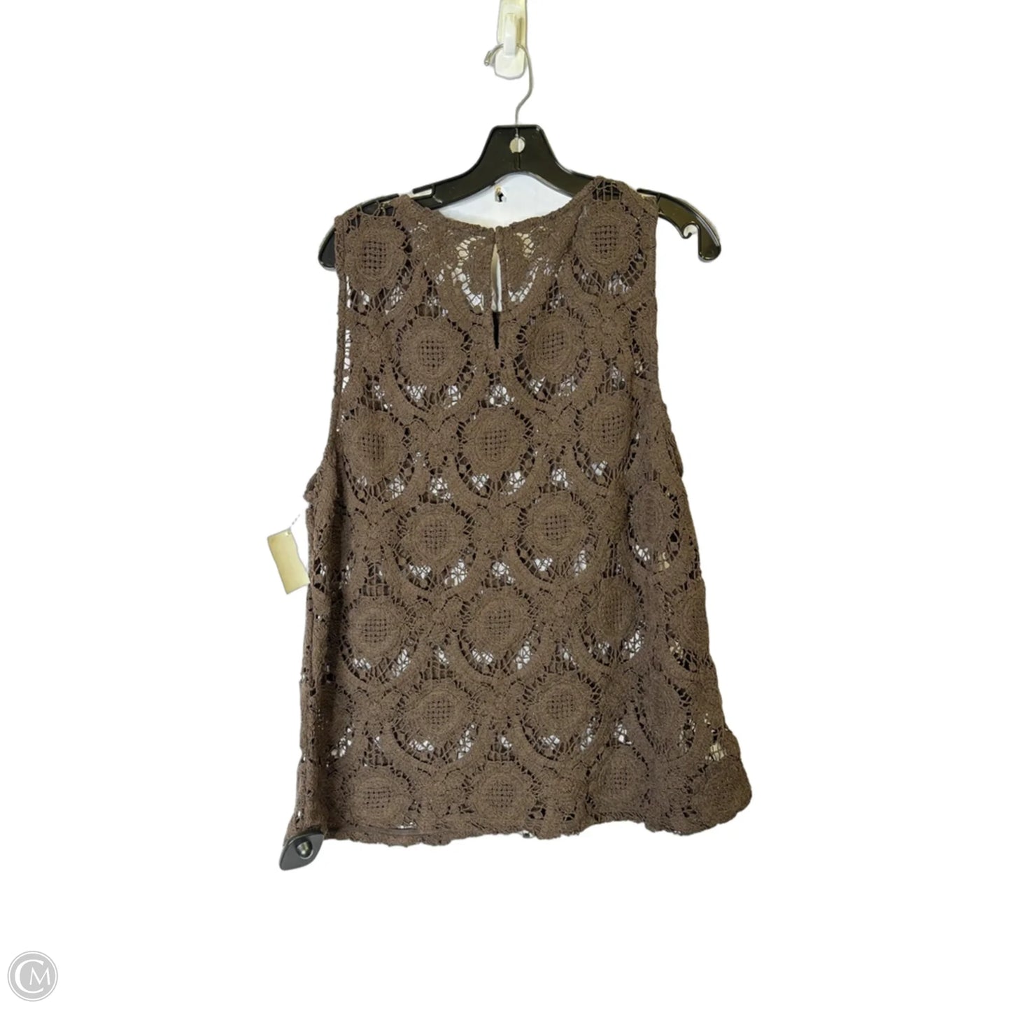 Top Sleeveless By Loft In Brown, Size: Xl