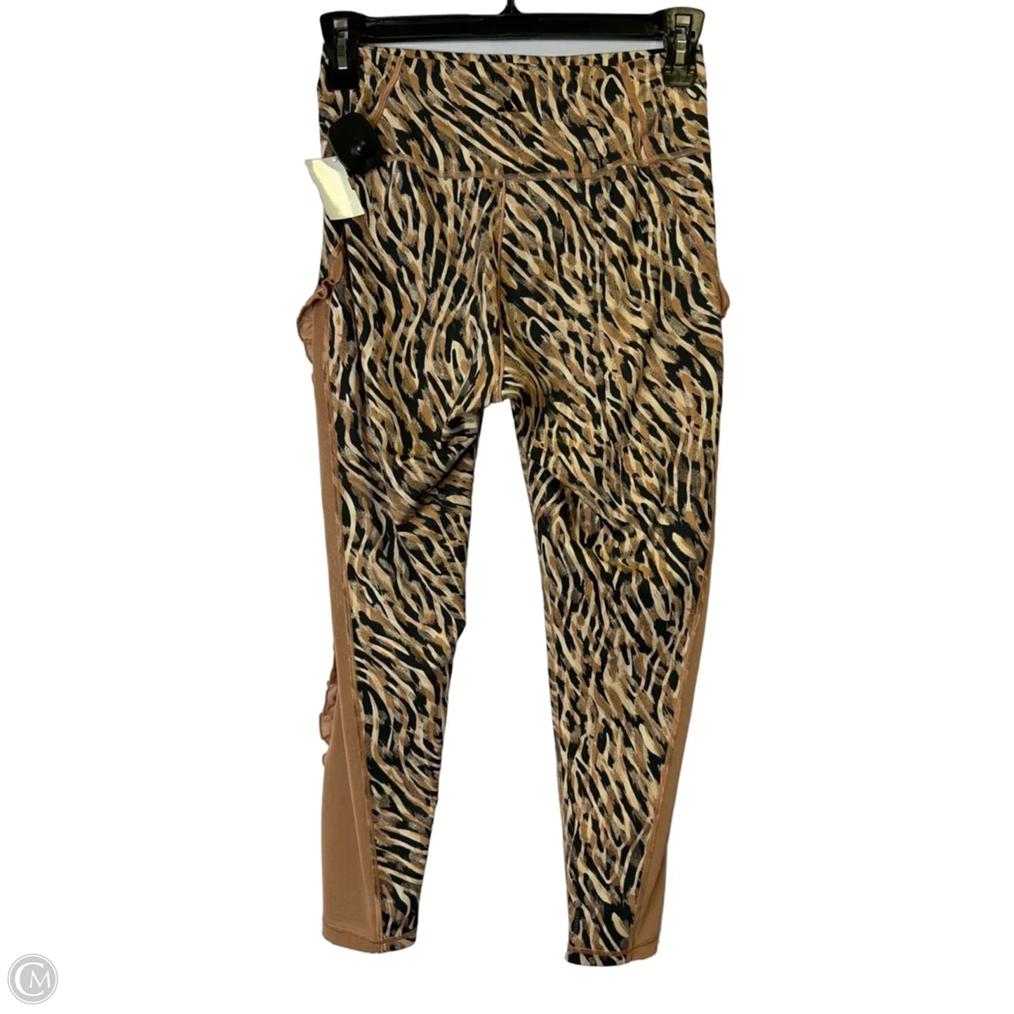 Athletic Leggings By Adidas In Animal Print, Size: L