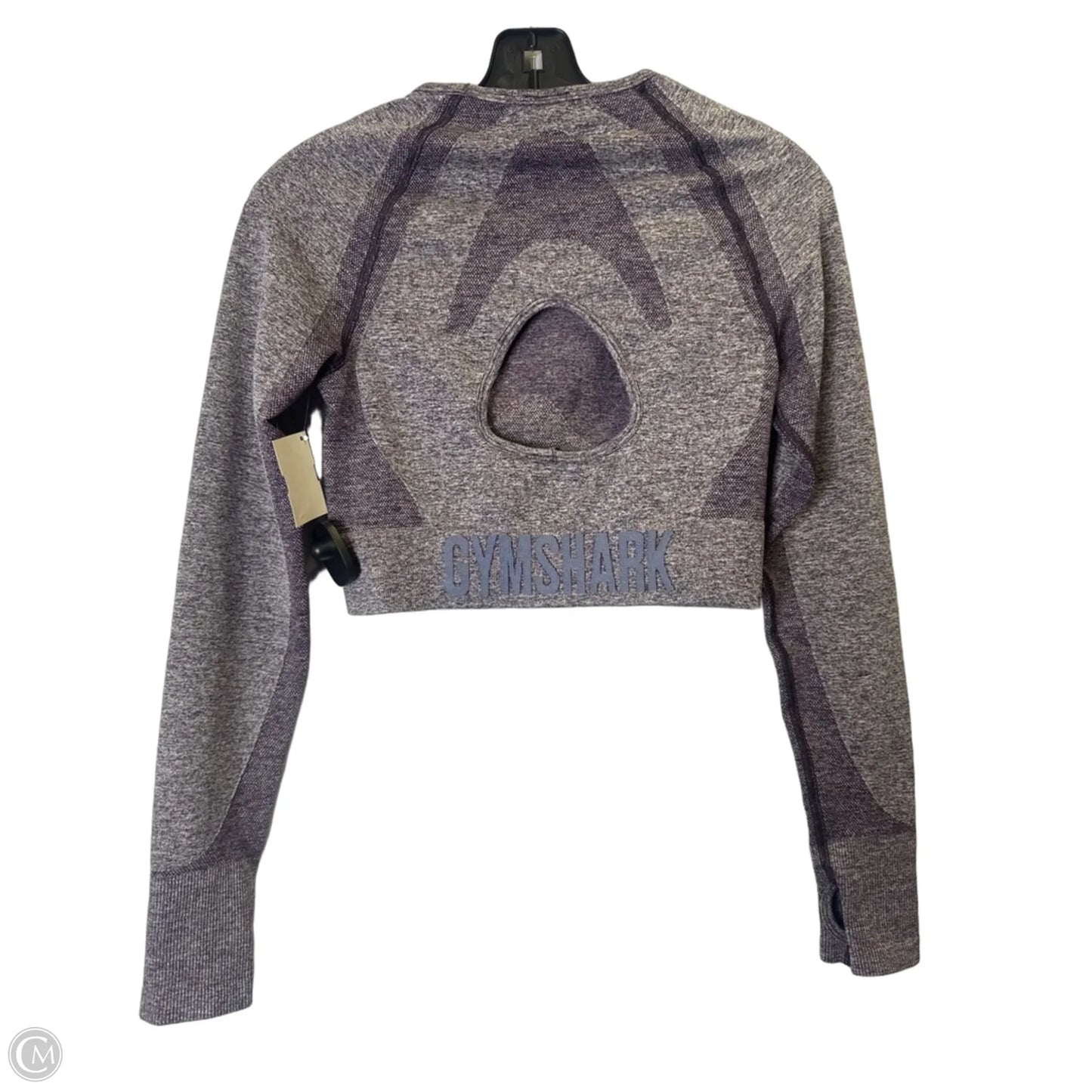 Athletic Top Long Sleeve Crewneck By Gym Shark In Purple, Size: L