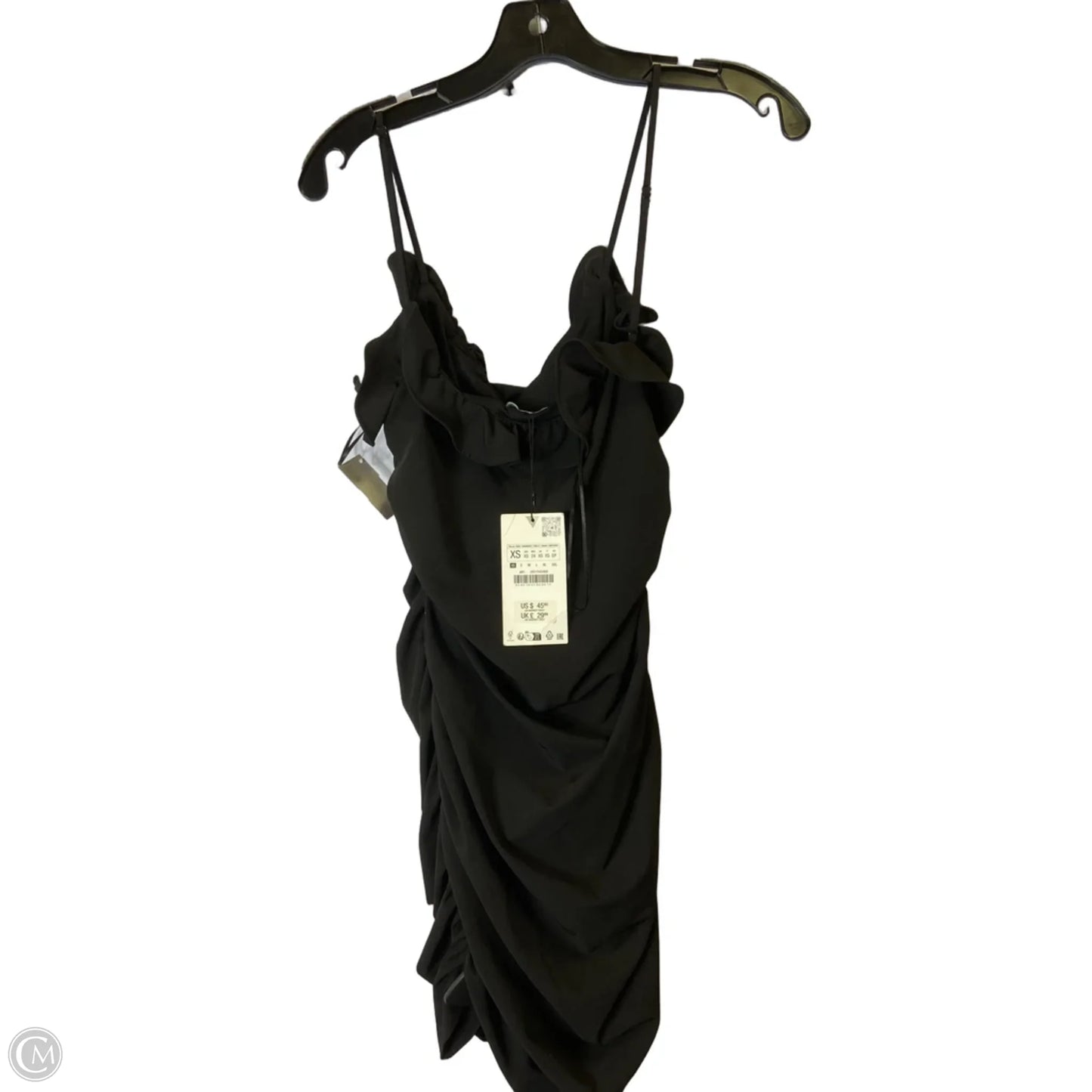 Dress Party Short By Zara In Black, Size: Xs