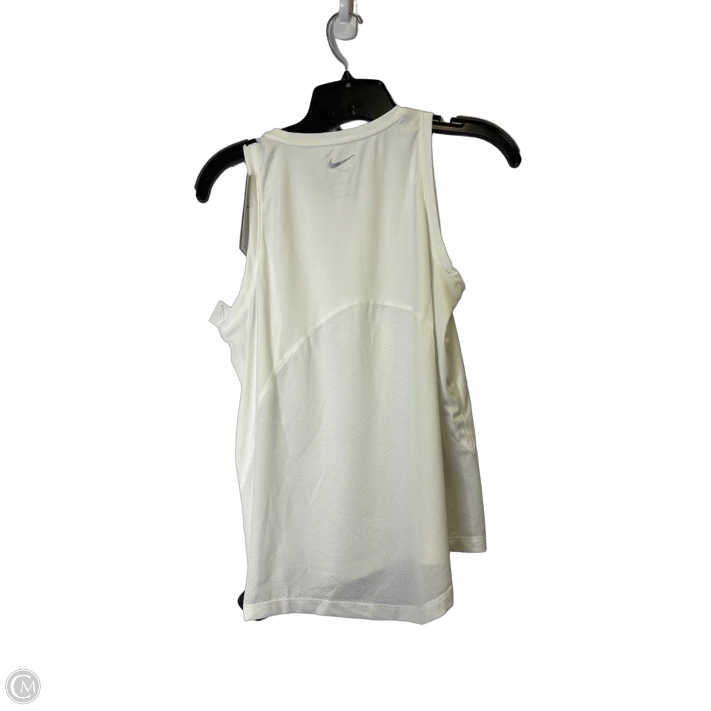 Athletic Tank Top By Nike Apparel In White, Size: S