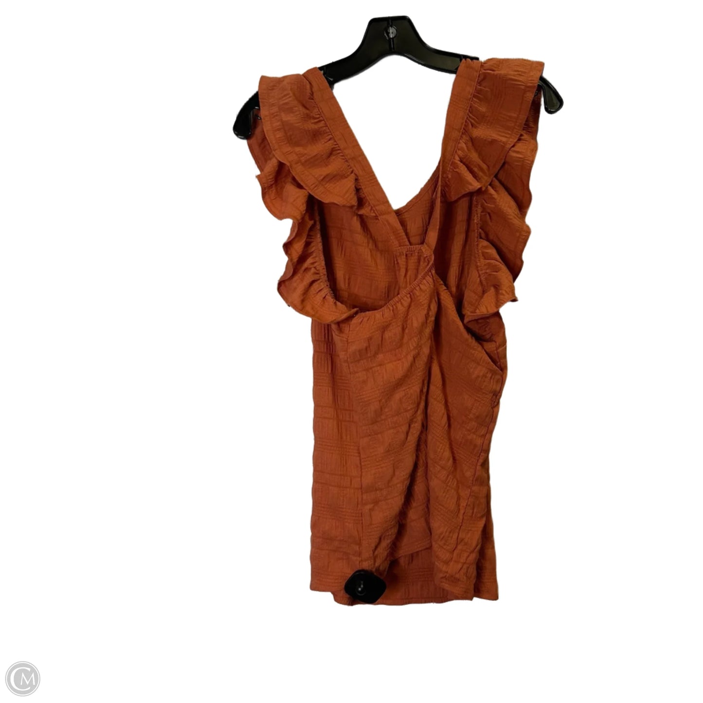 Top Sleeveless By Shein In Orange, Size: L