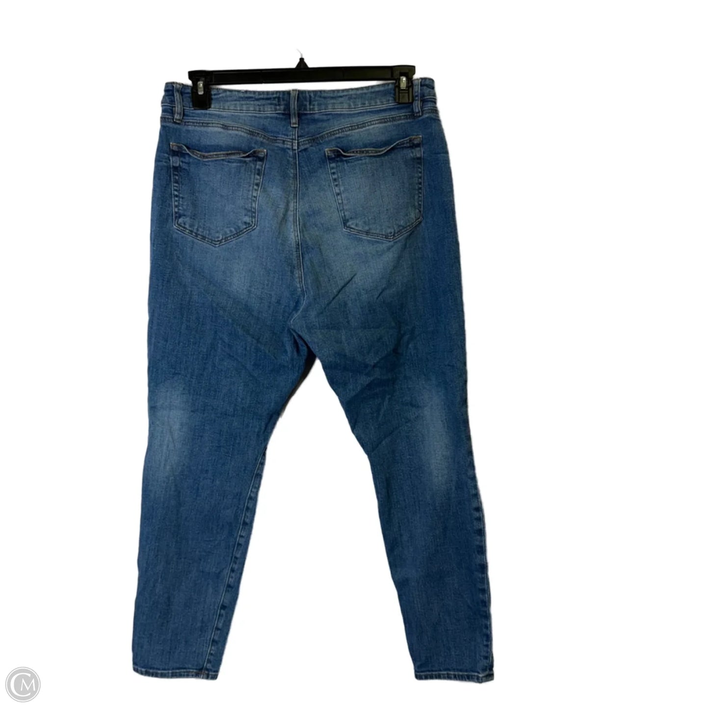 Jeans Skinny By Loft In Blue Denim, Size: 14