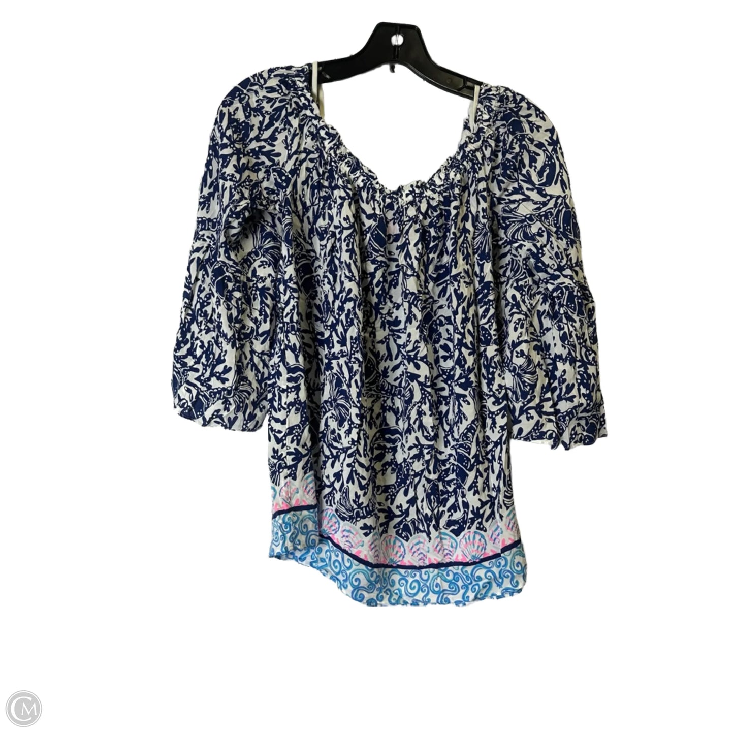 Top Long Sleeve By Lilly Pulitzer In Blue, Size: S