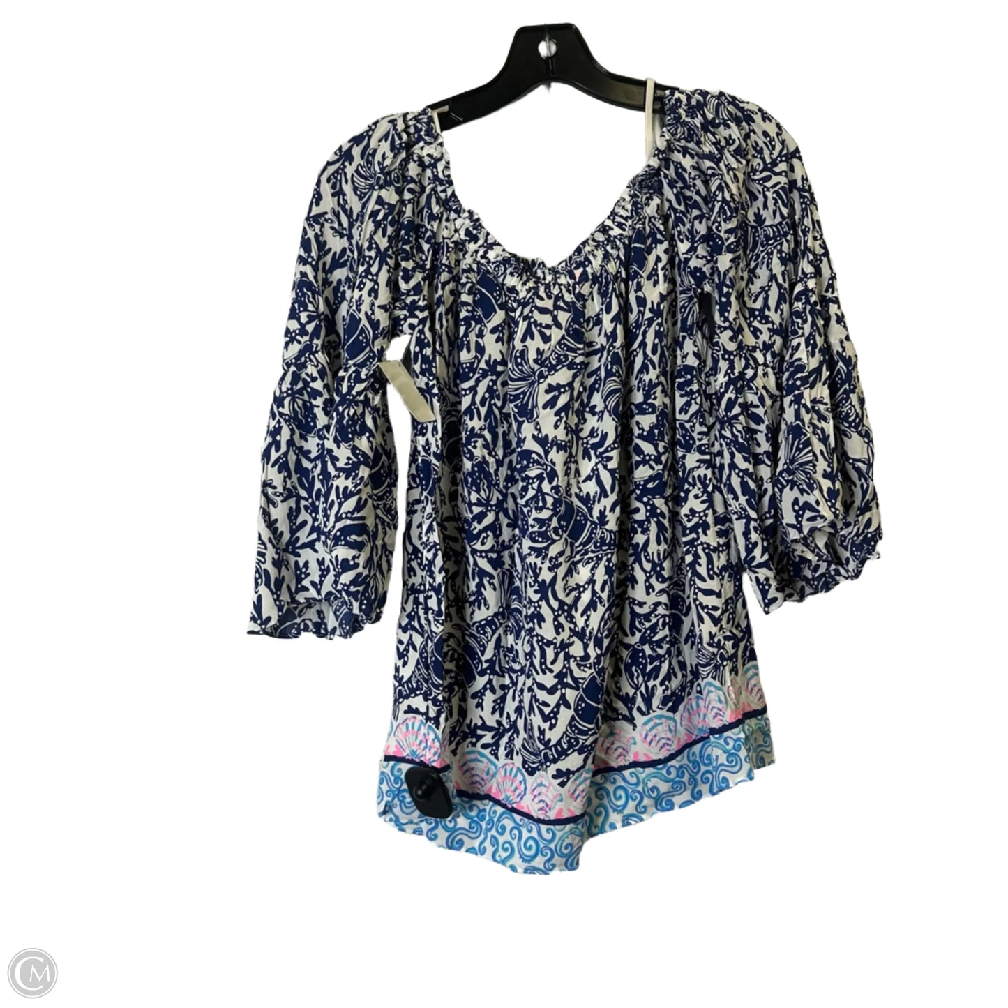 Top Long Sleeve By Lilly Pulitzer In Blue, Size: S