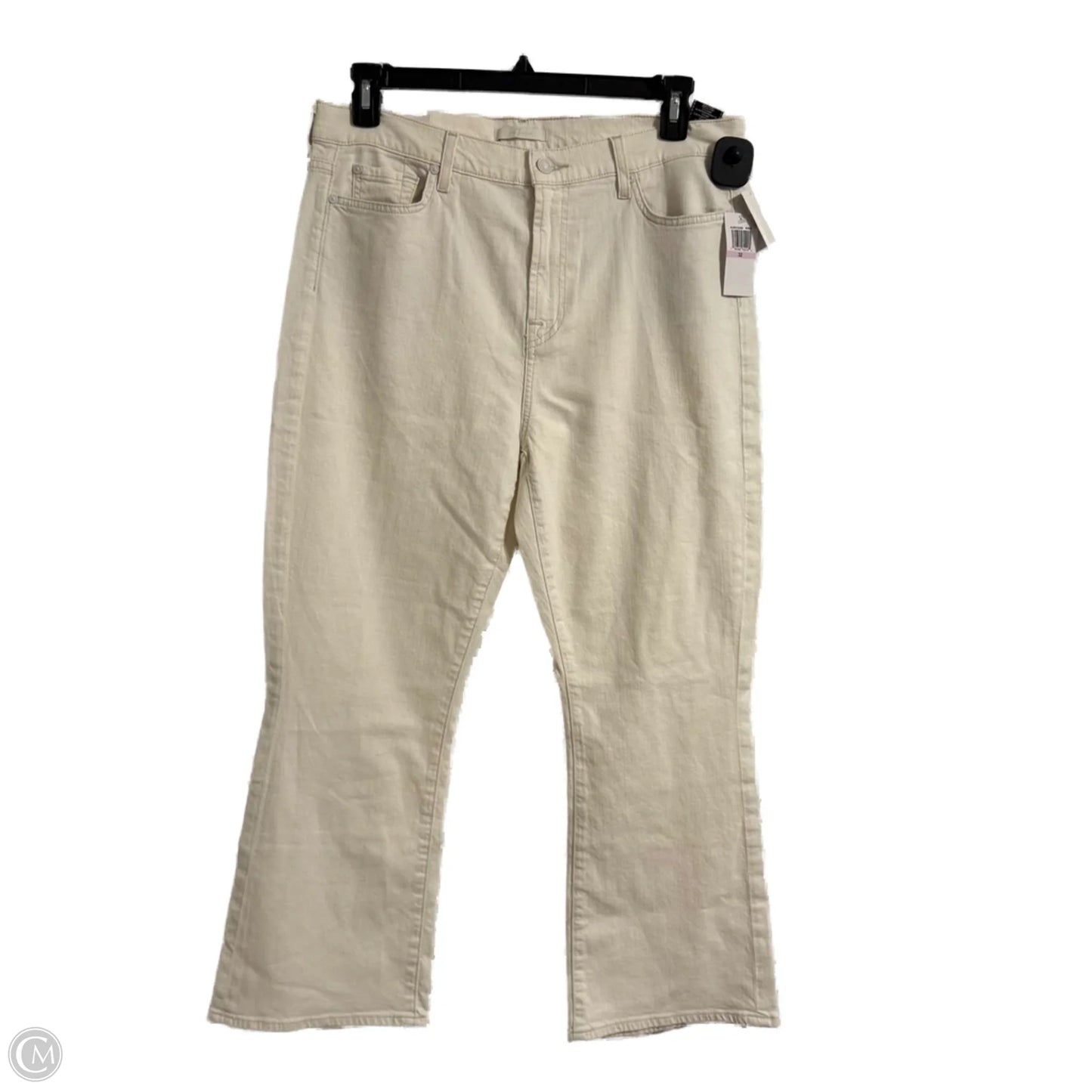 Jeans Straight By 7 For All Mankind In Cream, Size: 12