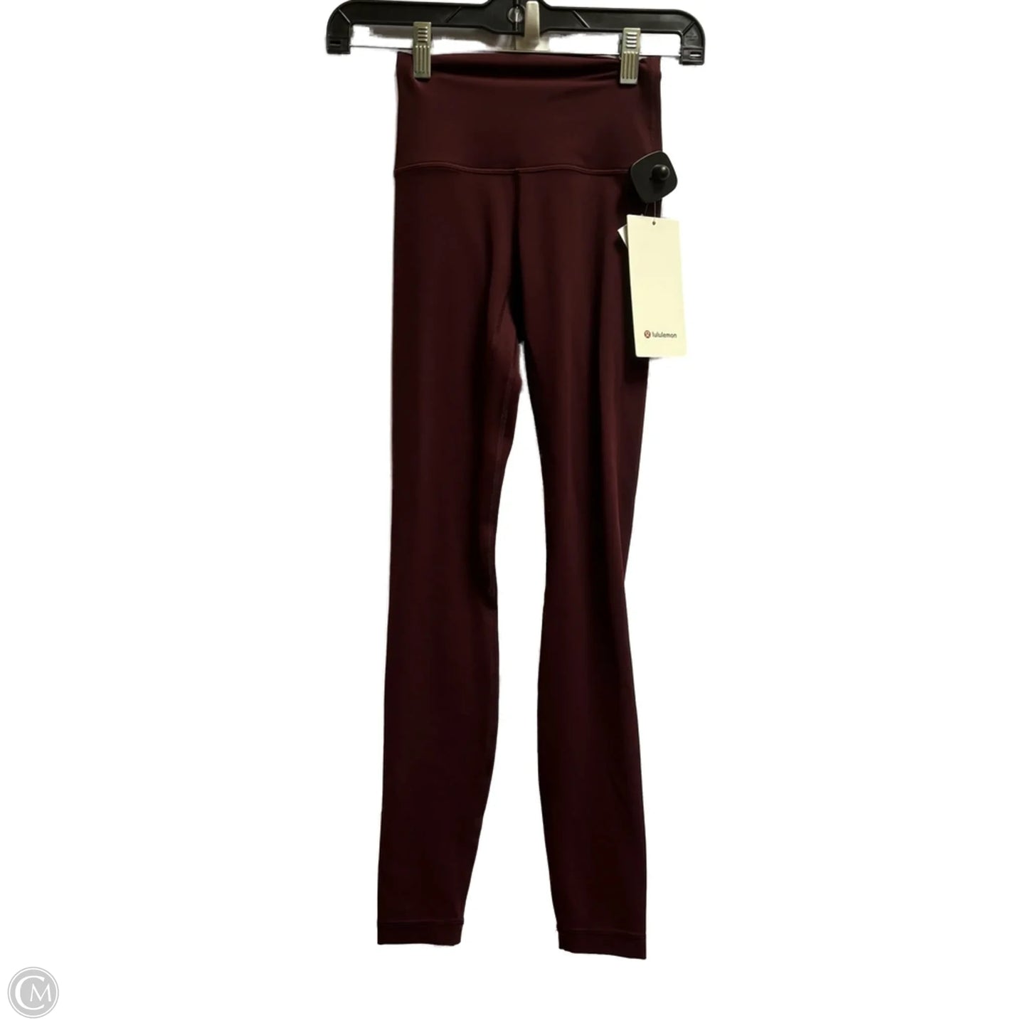 Athletic Leggings By Lululemon In Maroon, Size: 0