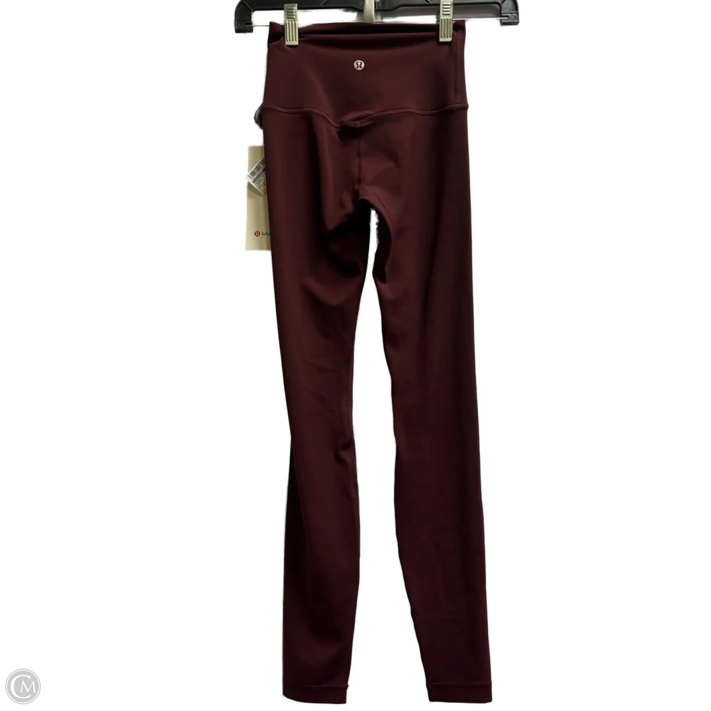 Athletic Leggings By Lululemon In Maroon, Size: 0