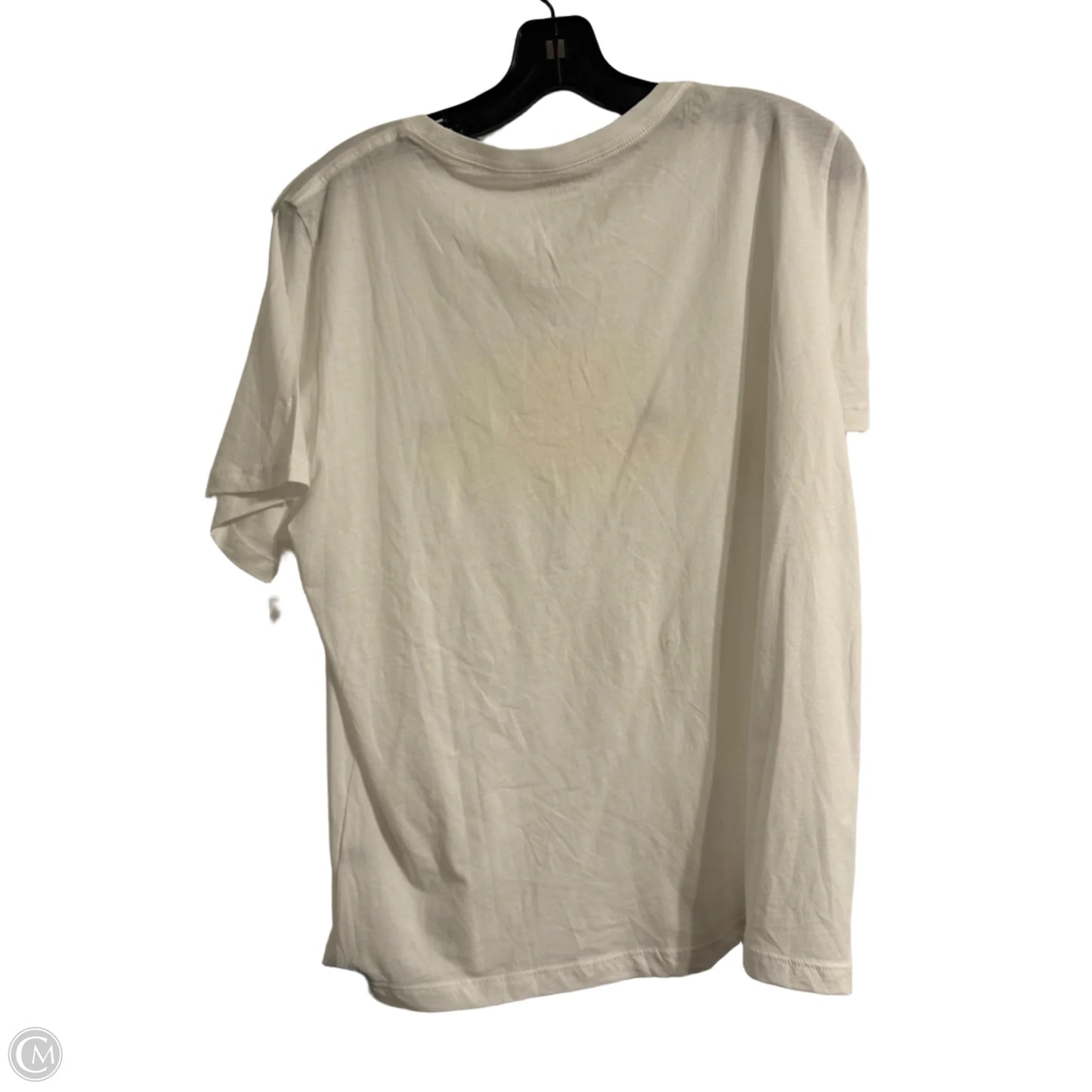 Top Short Sleeve Basic By Cmc In White, Size: Xl