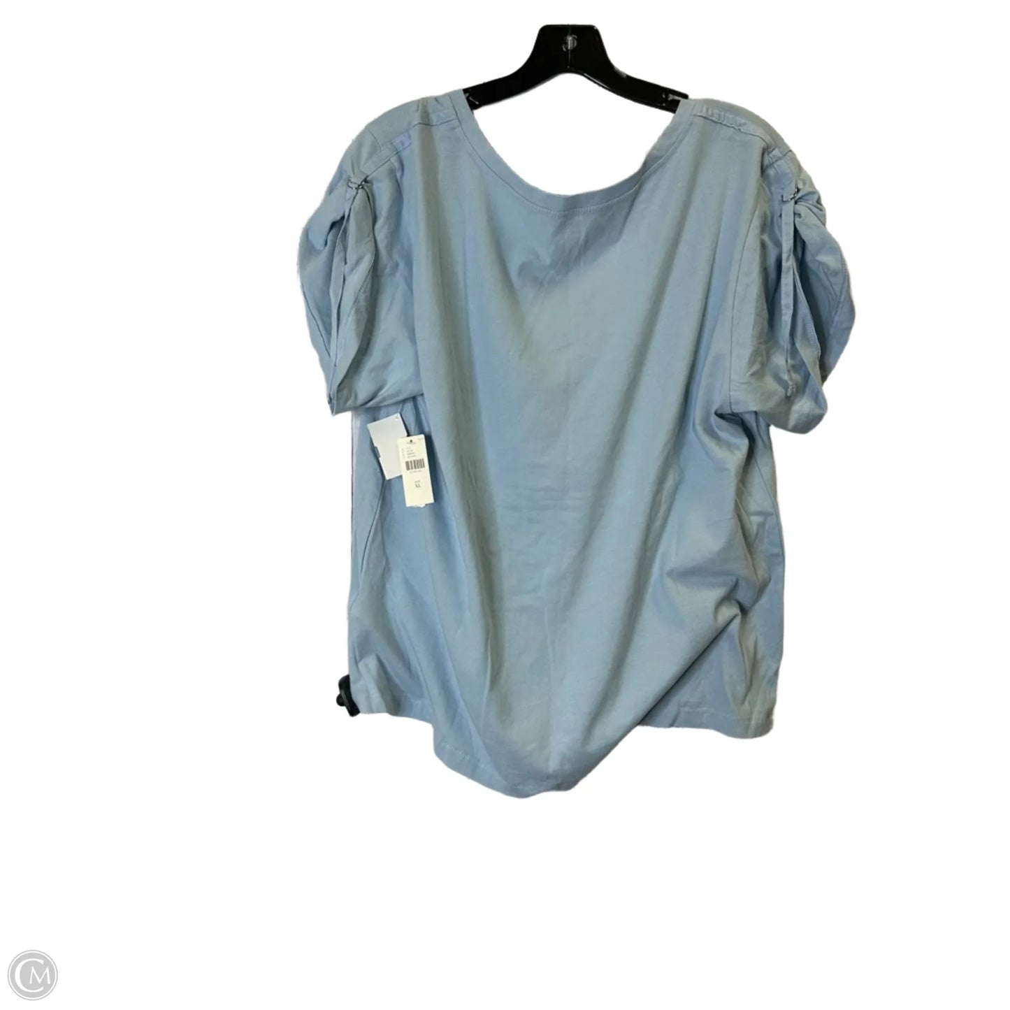 Top Short Sleeve Basic By Anthropologie In Blue, Size: Xl
