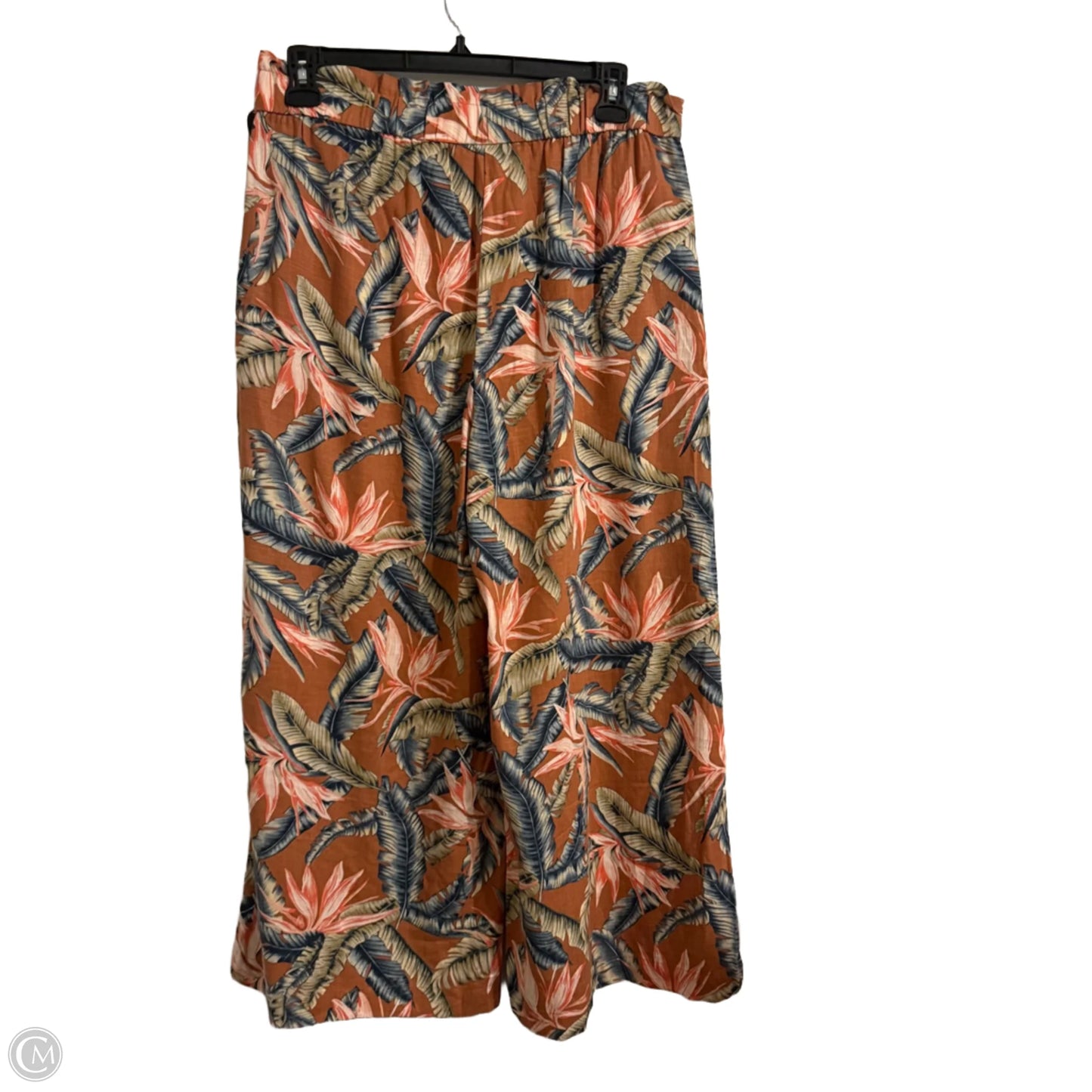 Pants Wide Leg By Loft In Tropical Print, Size: L