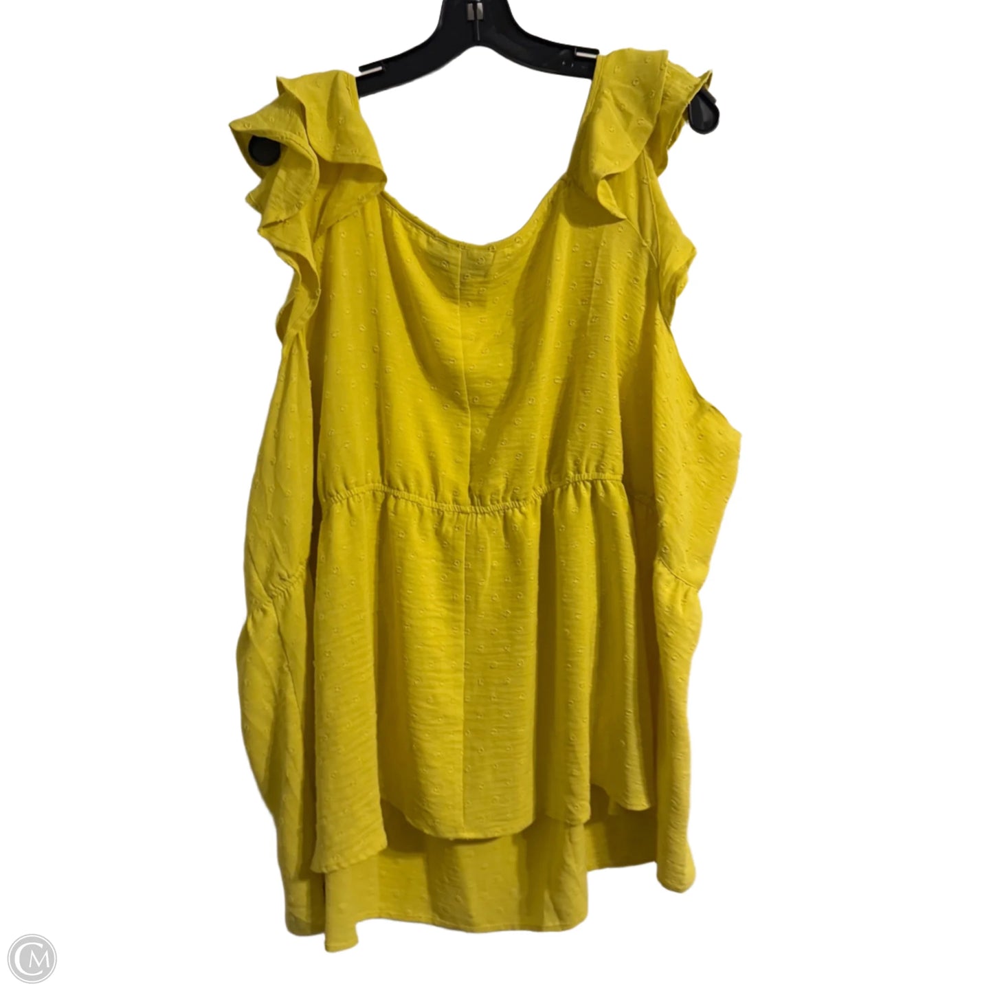 Top Sleeveless By Lane Bryant In Yellow, Size: 28