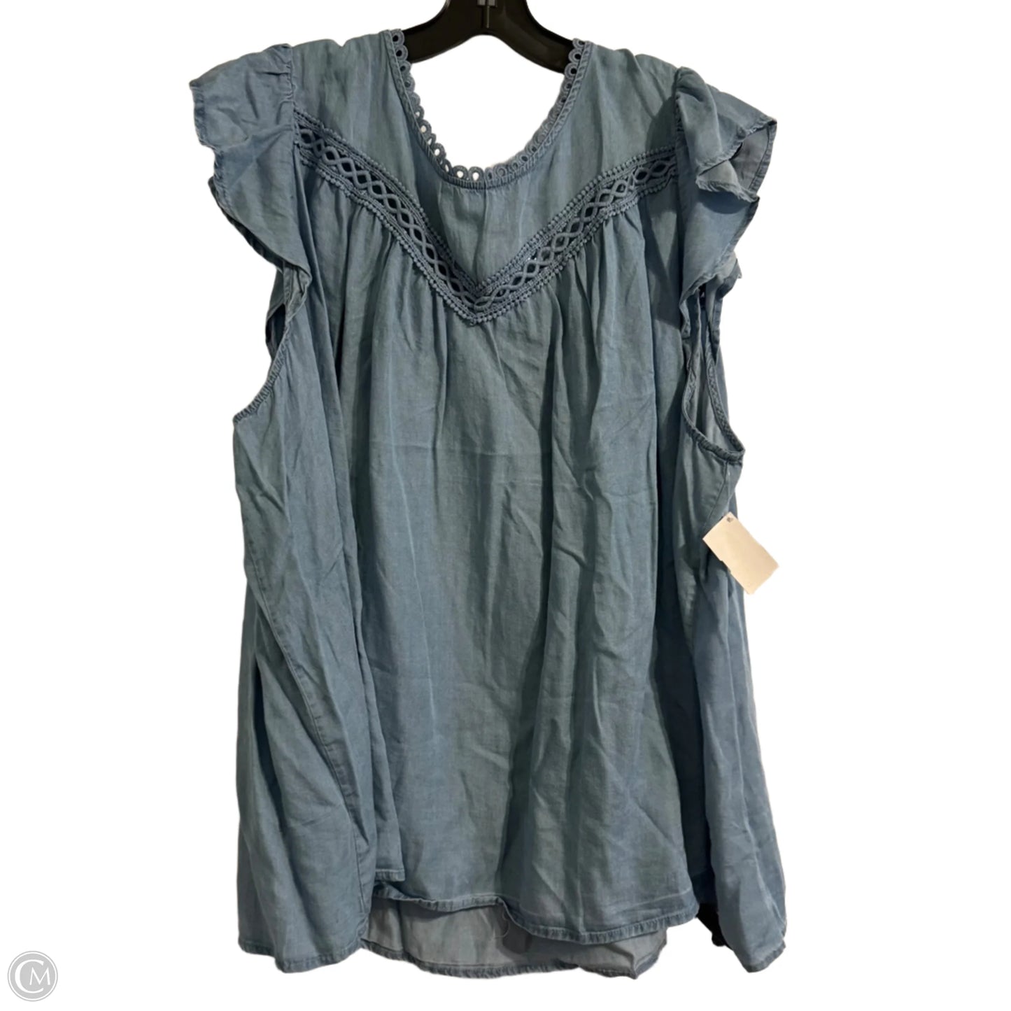 Top Sleeveless By Torrid In Blue, Size: 4x