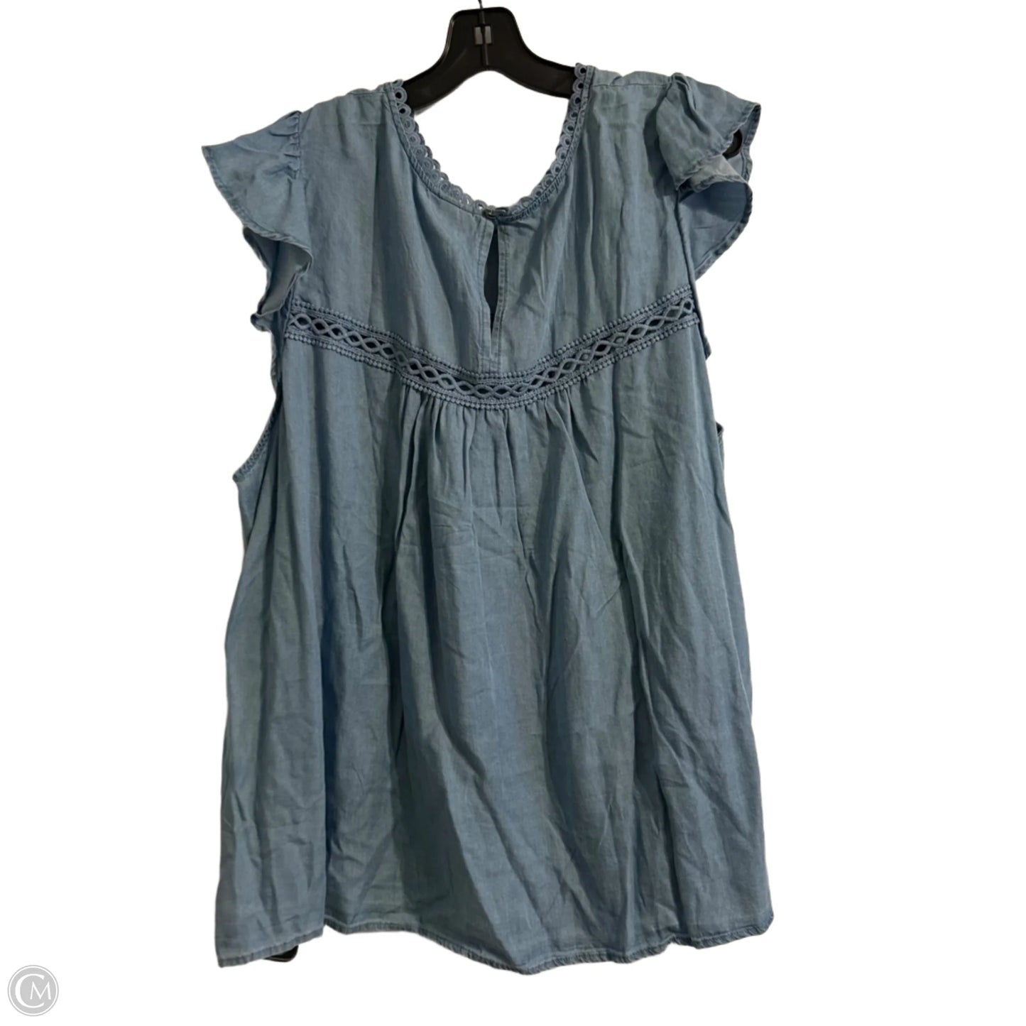 Top Sleeveless By Torrid In Blue, Size: 4x