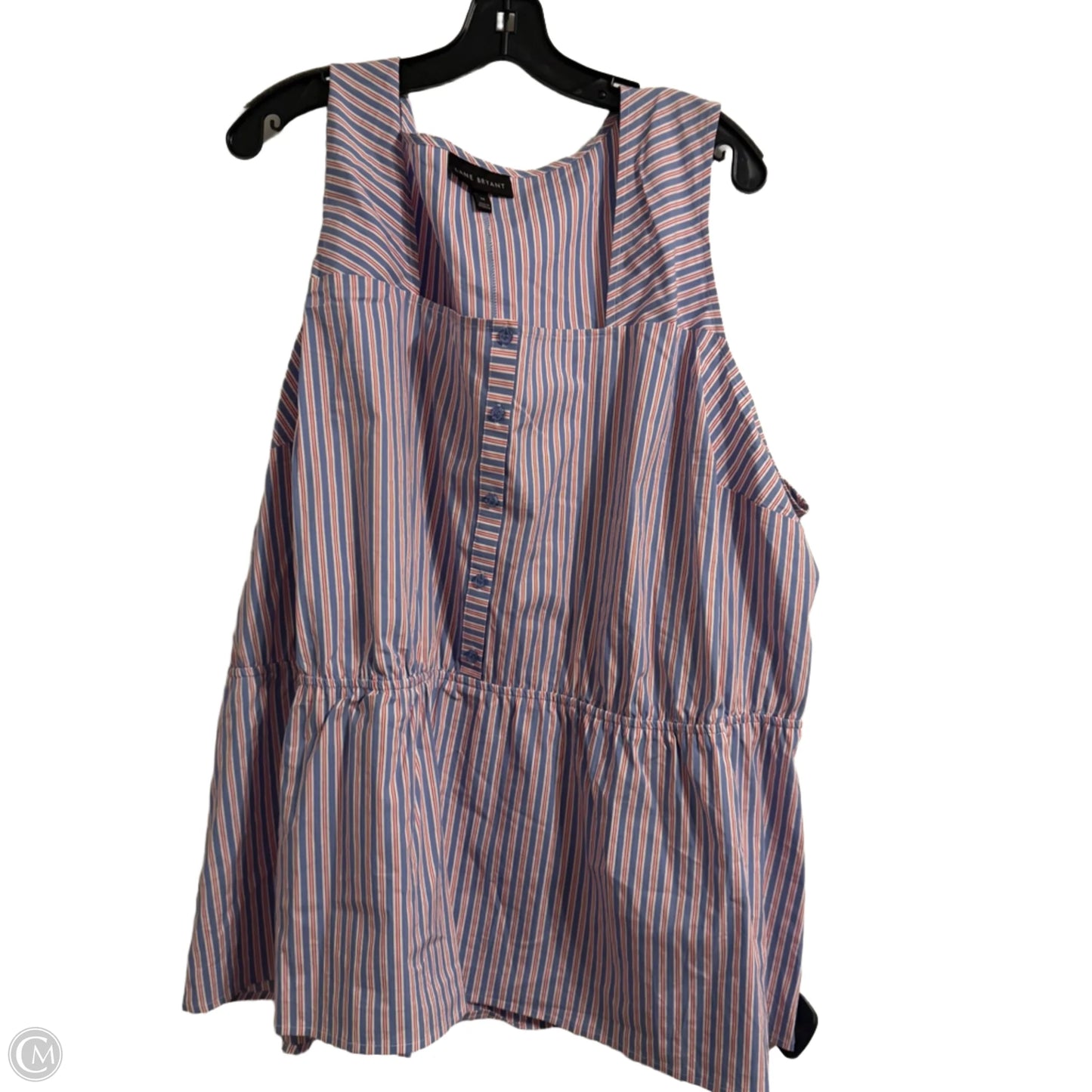 Top Sleeveless By Lane Bryant In Striped Pattern, Size: 28