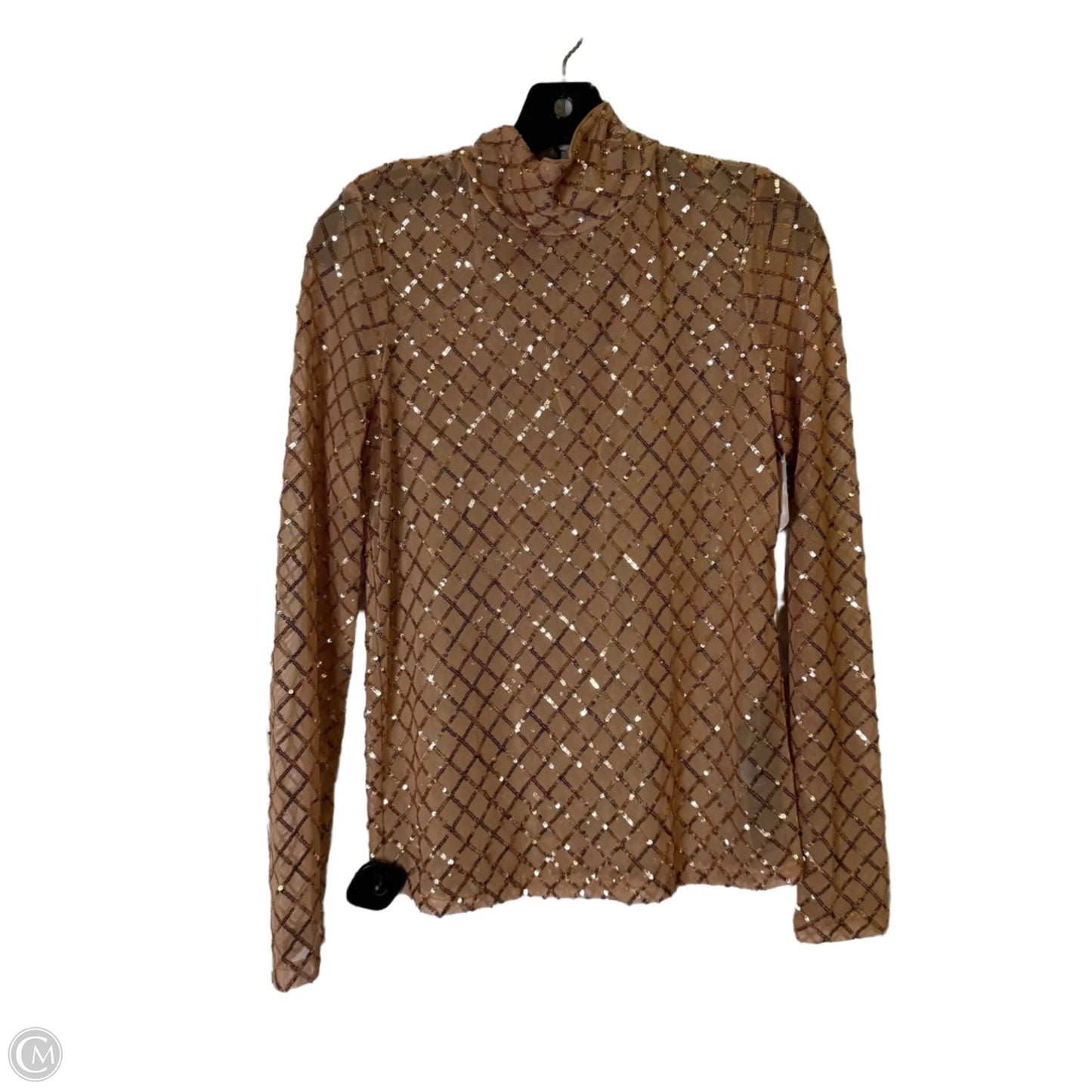 Top Long Sleeve By Pilcro In Rose Gold, Size: S