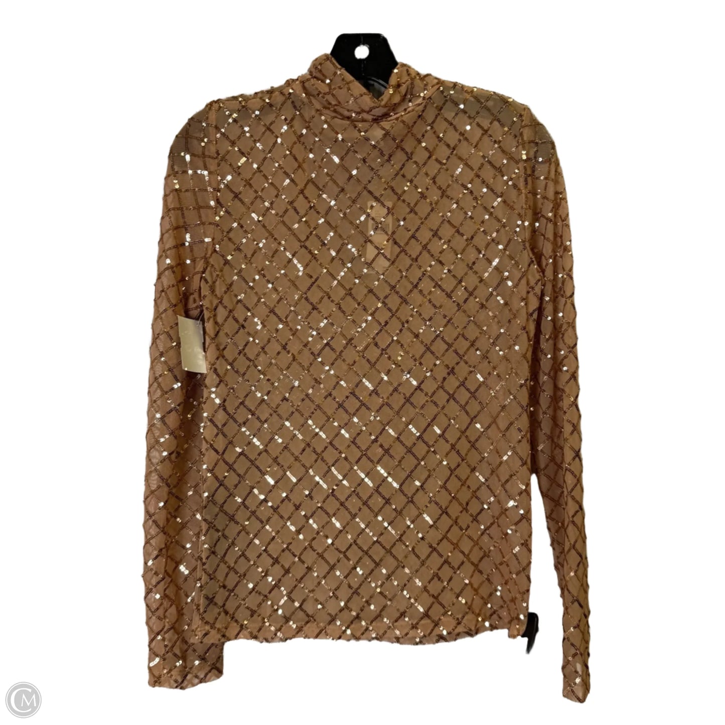 Top Long Sleeve By Pilcro In Rose Gold, Size: S