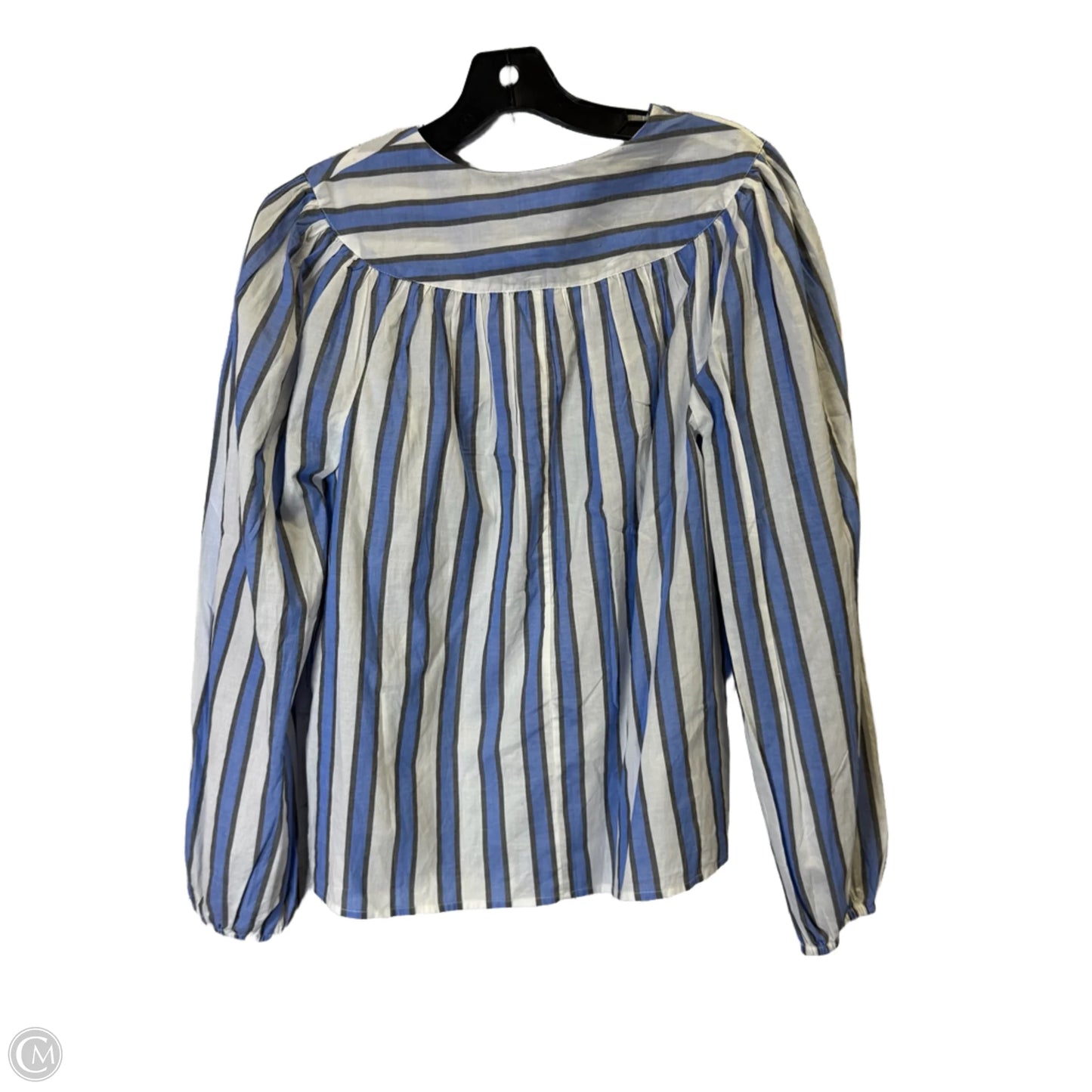 Top Long Sleeve By Gap In Striped Pattern, Size: M