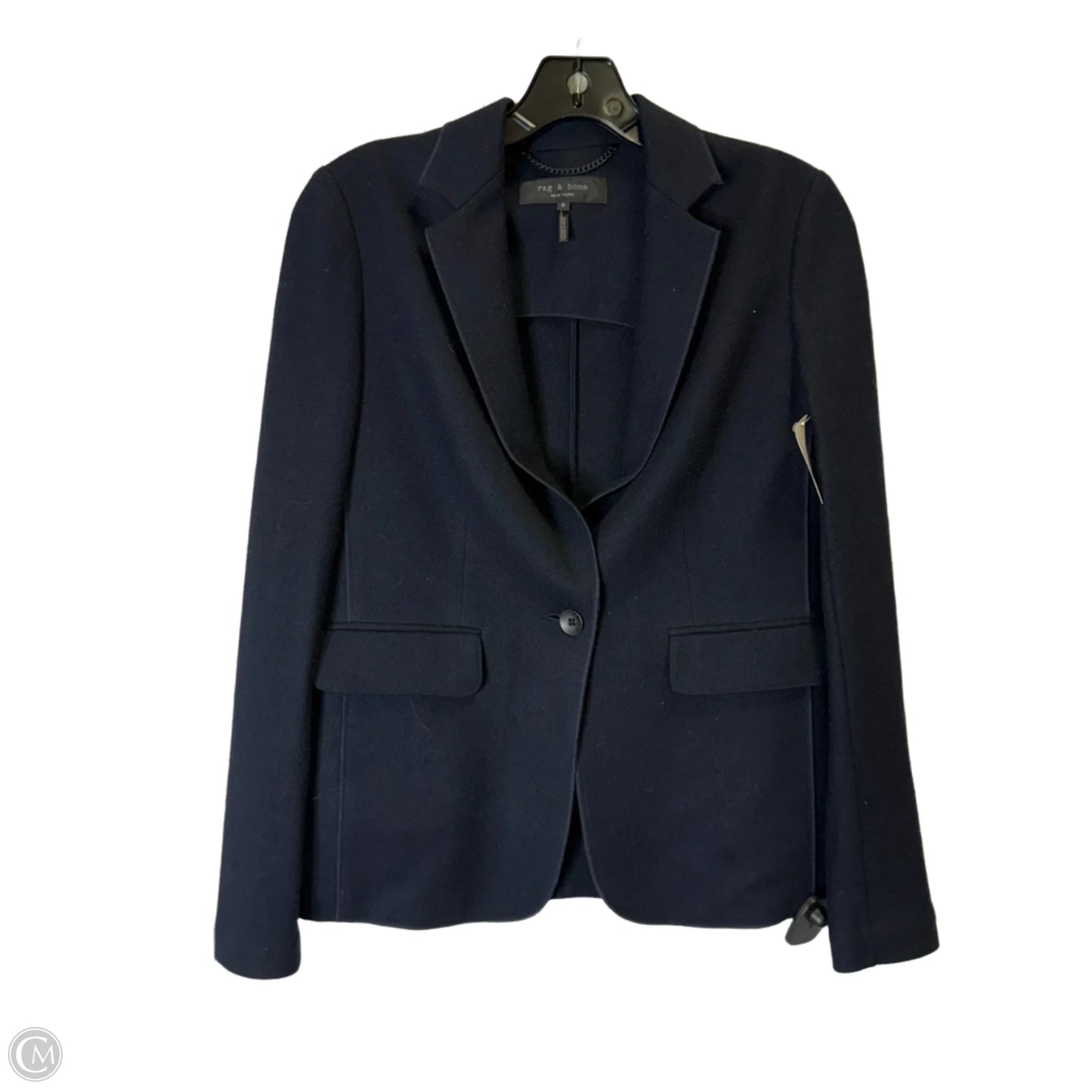 Blazer By Rag & Bones Jeans In Blue, Size: 0