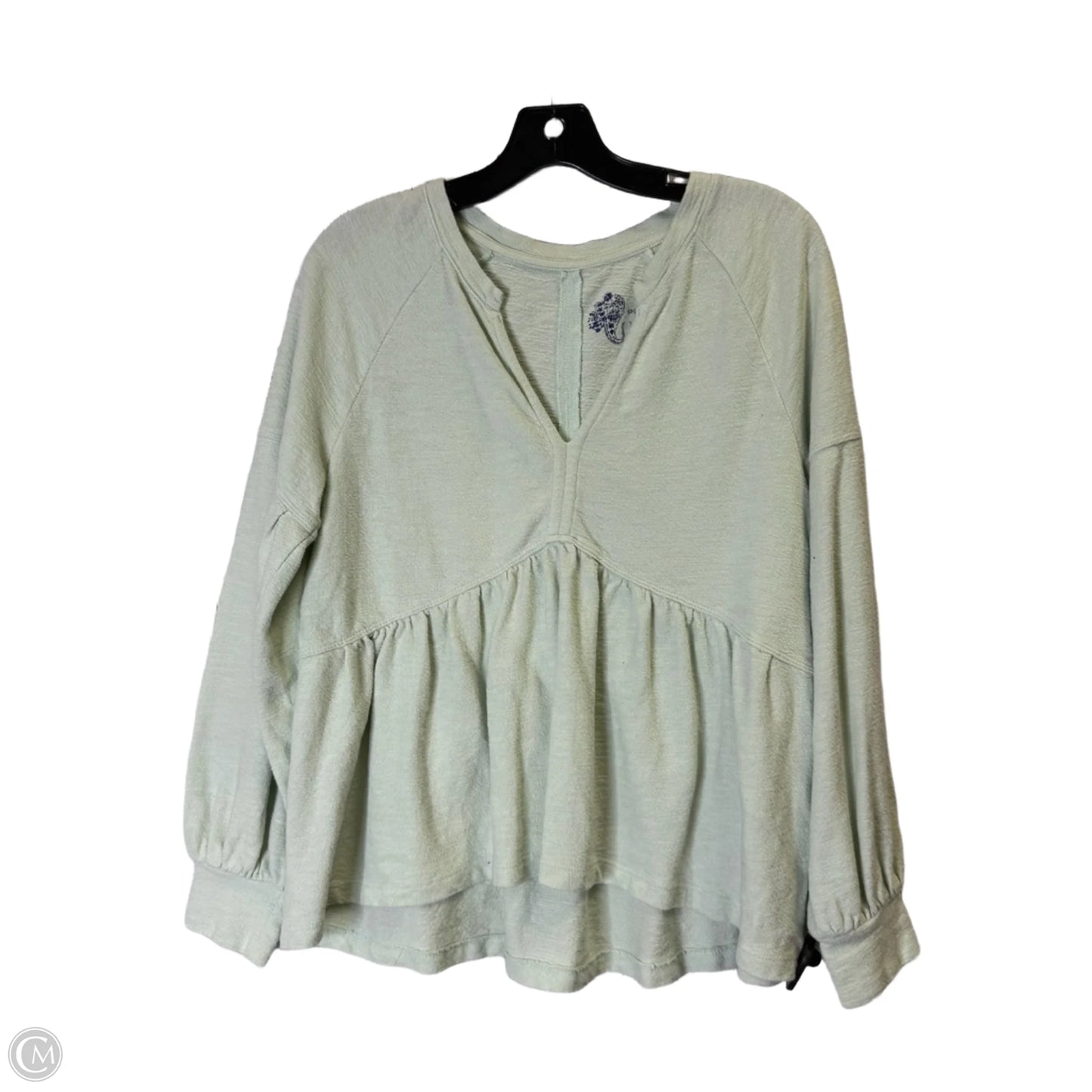 Top Long Sleeve By Pilcro In Green, Size: S