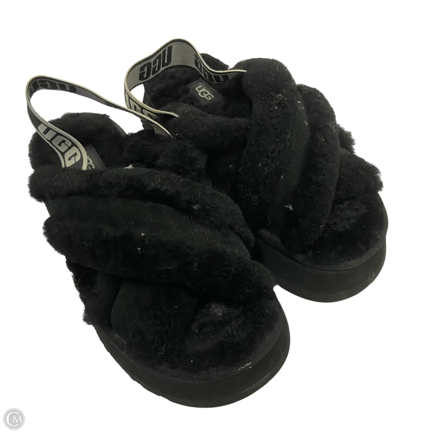 Sandals Designer By Ugg In Black, Size: 8