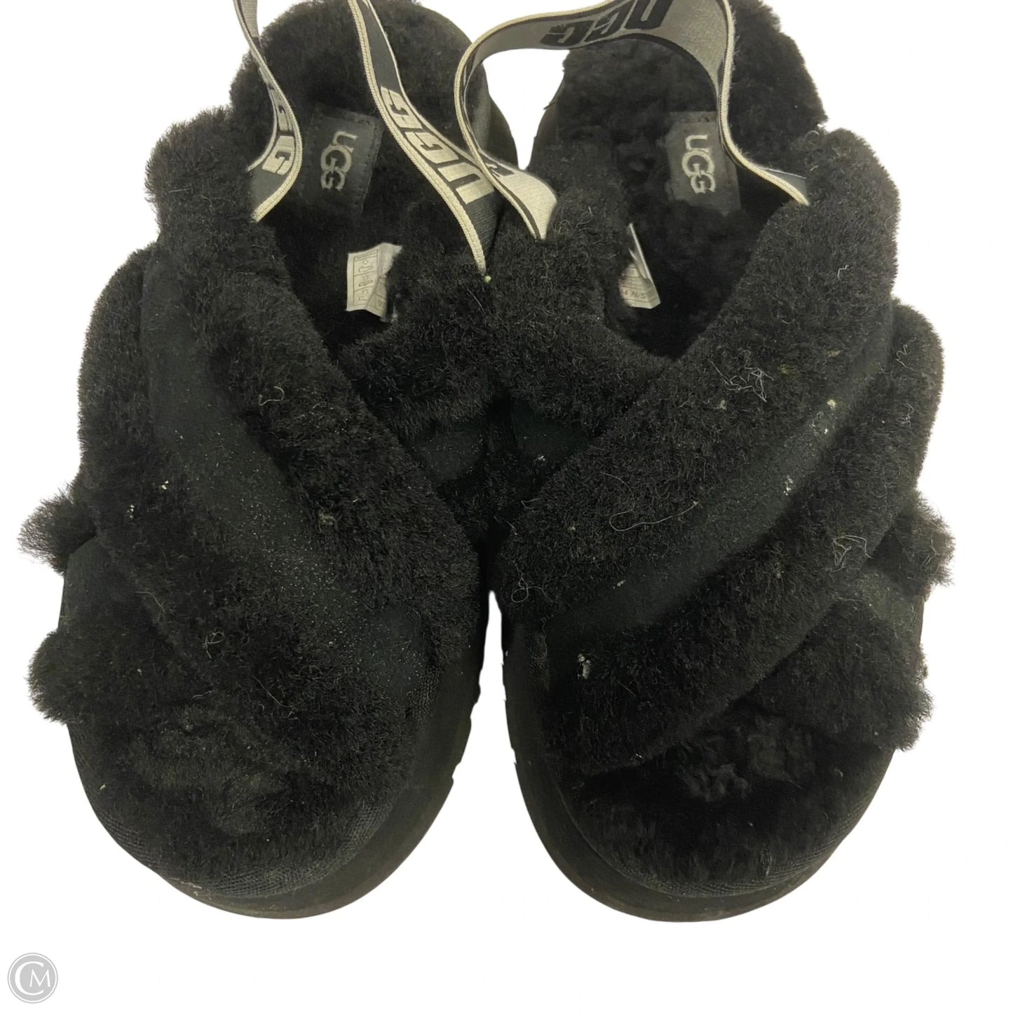 Sandals Designer By Ugg In Black, Size: 8