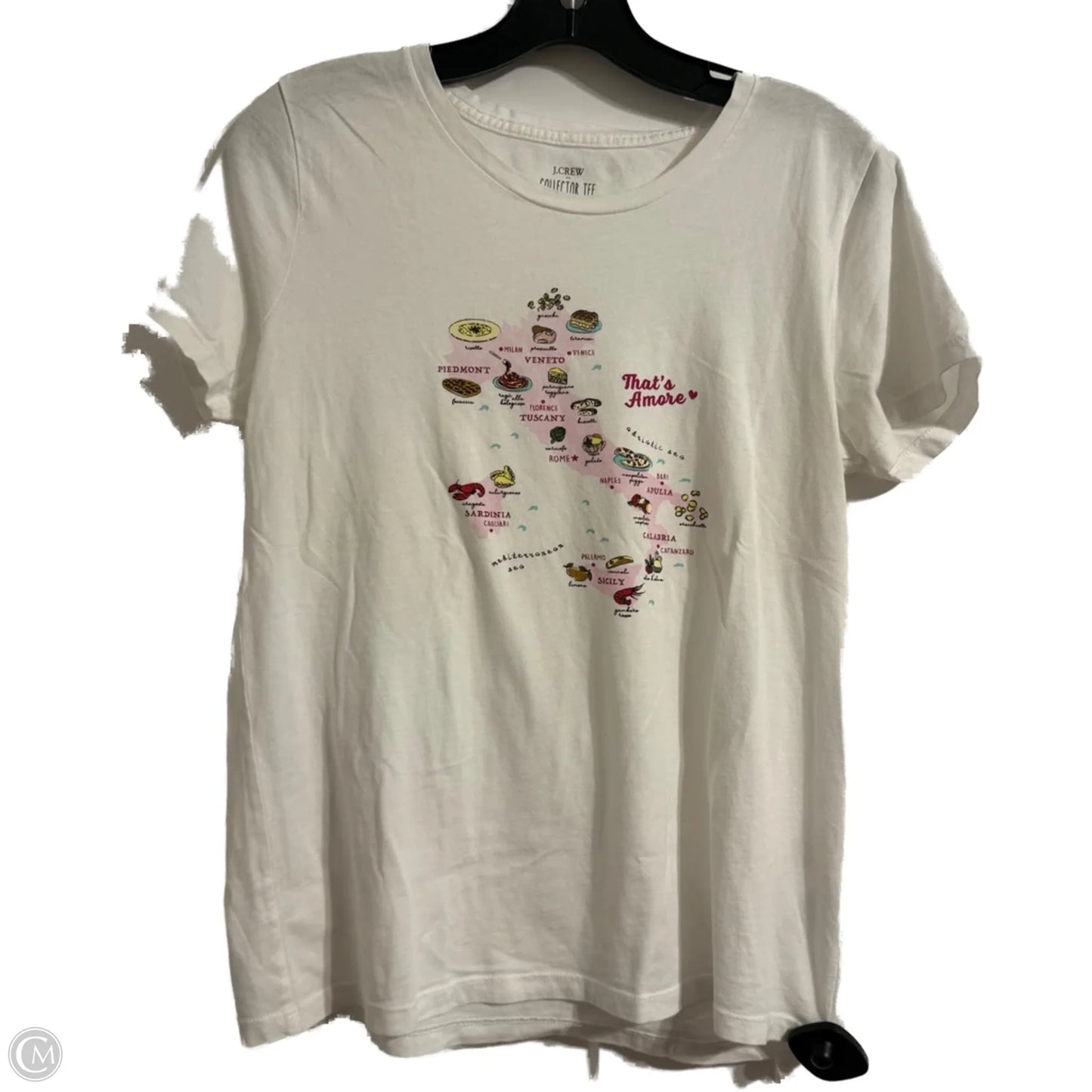 Top Short Sleeve Basic By J. Crew In White, Size: M