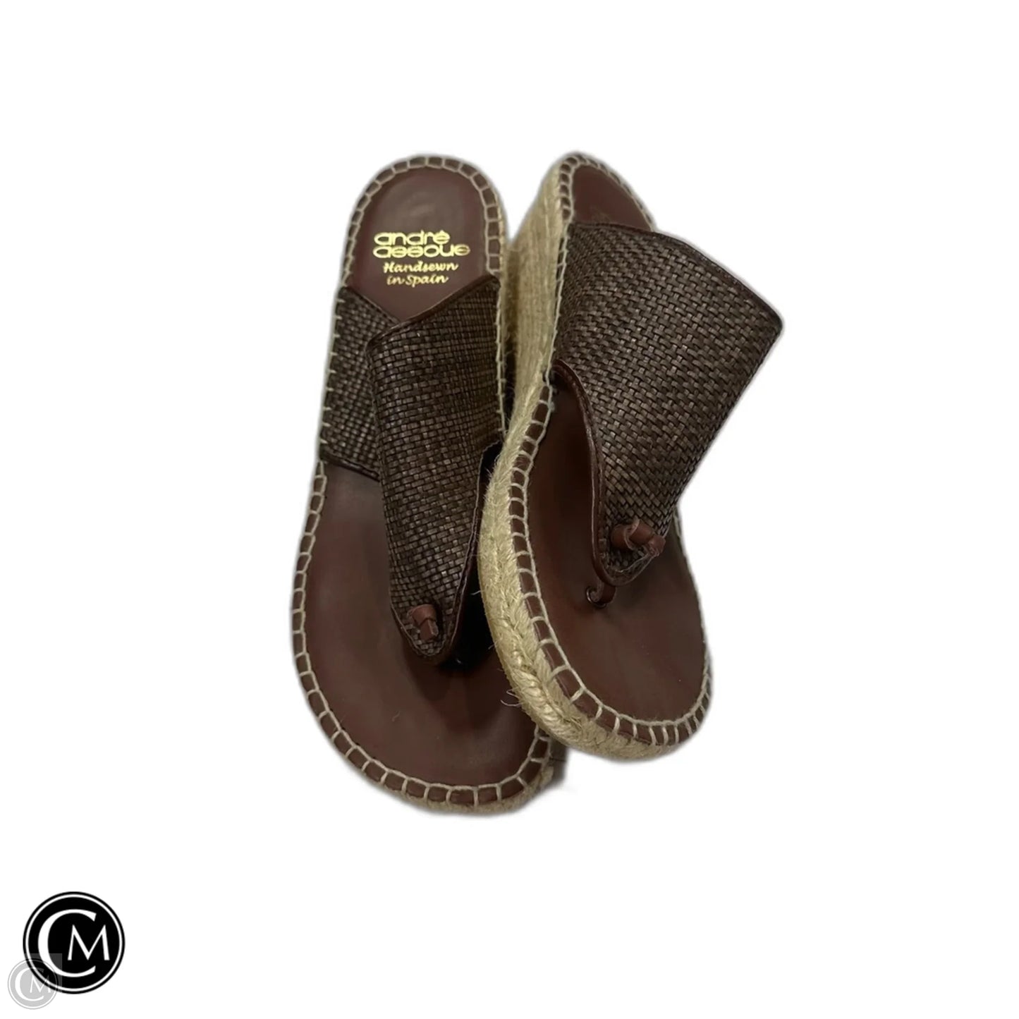 Sandals Heels Wedge By Cmb In Brown, Size: 10