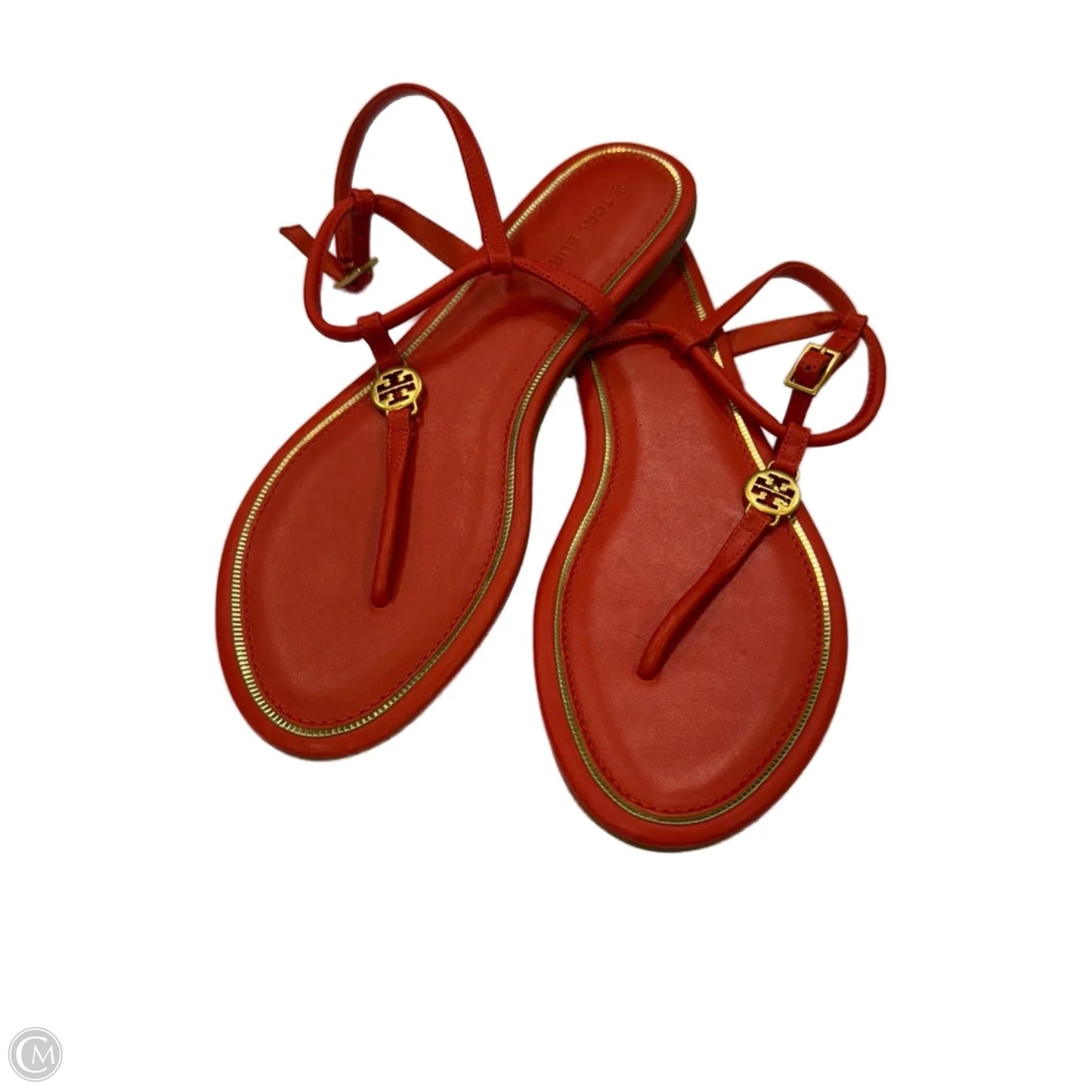 Sandals Designer By Tory Burch In Red, Size: 7