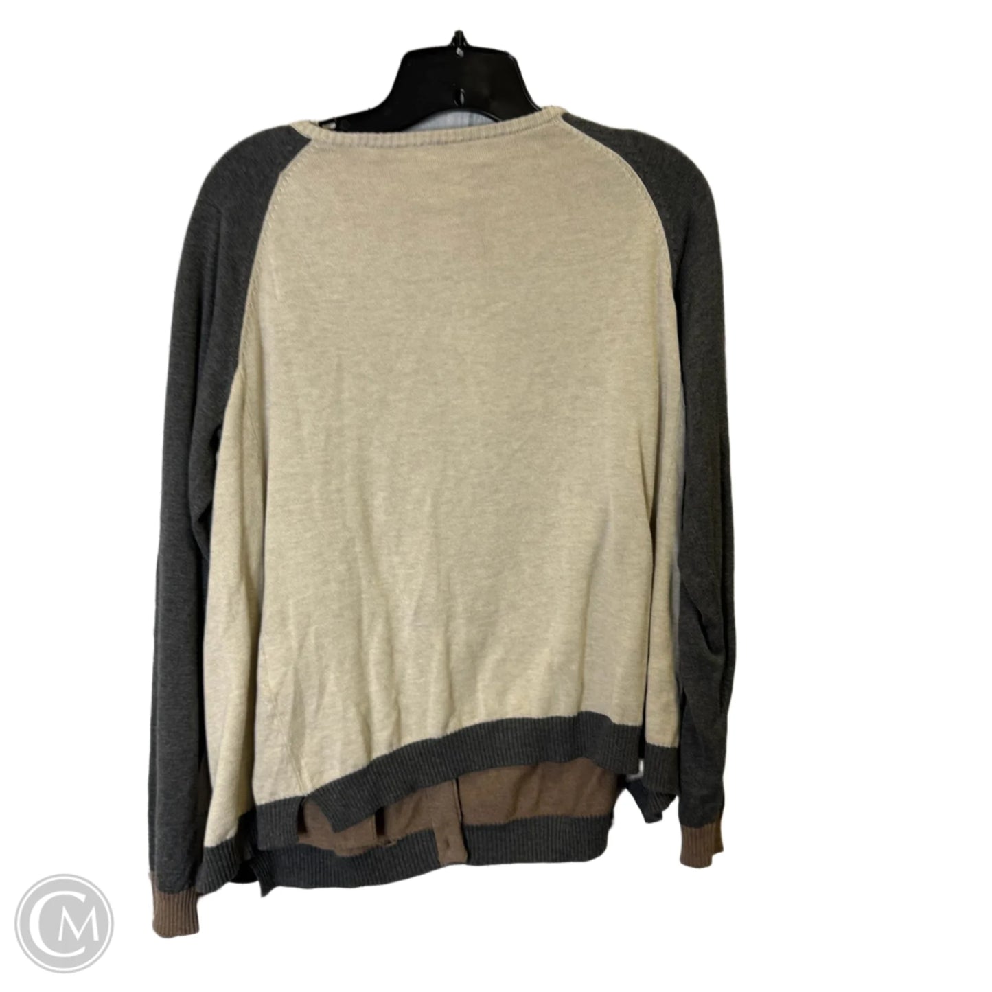 Top Long Sleeve By Anthropologie In Brown, Size: M