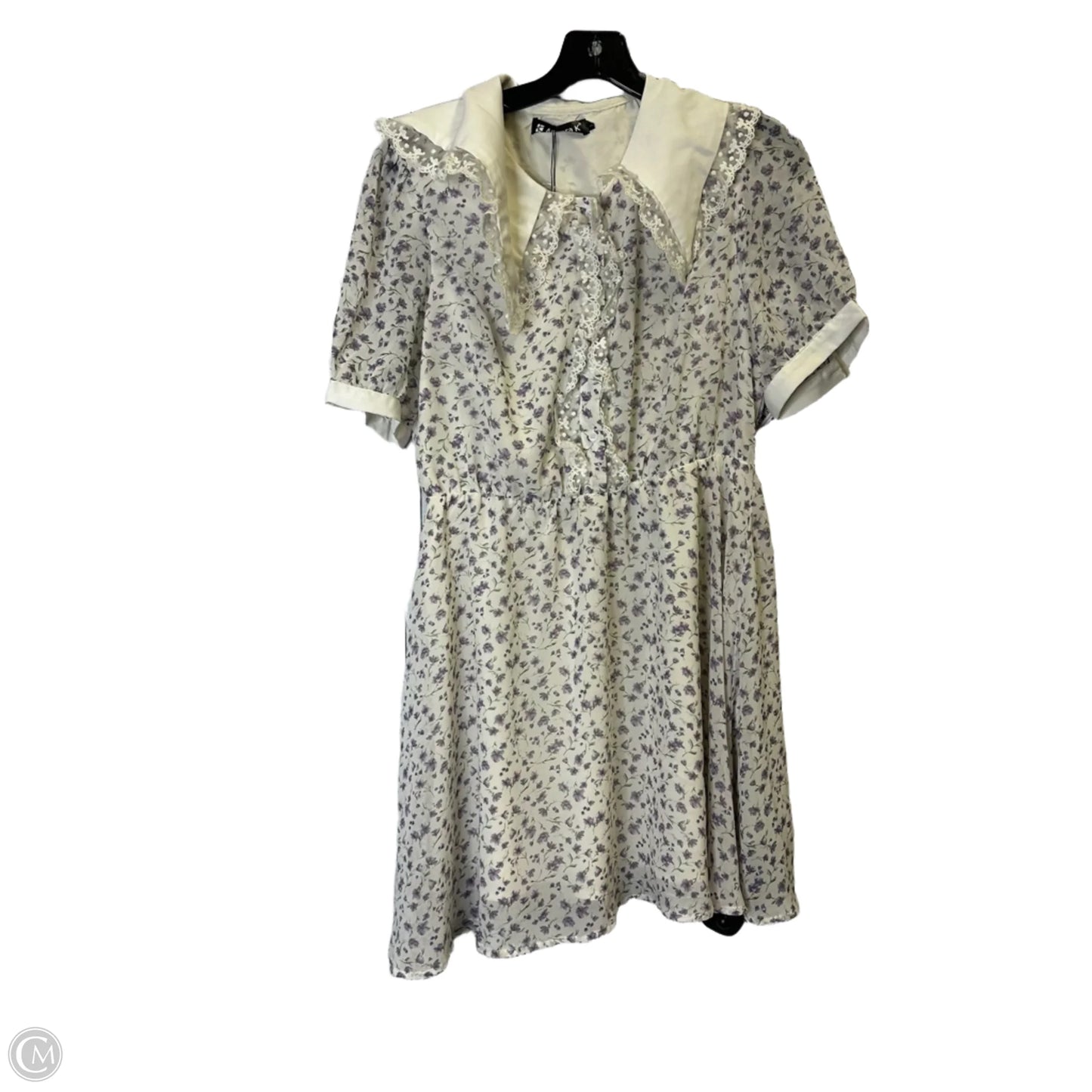 Dress Casual Short By Allegra K In Floral Print, Size: M