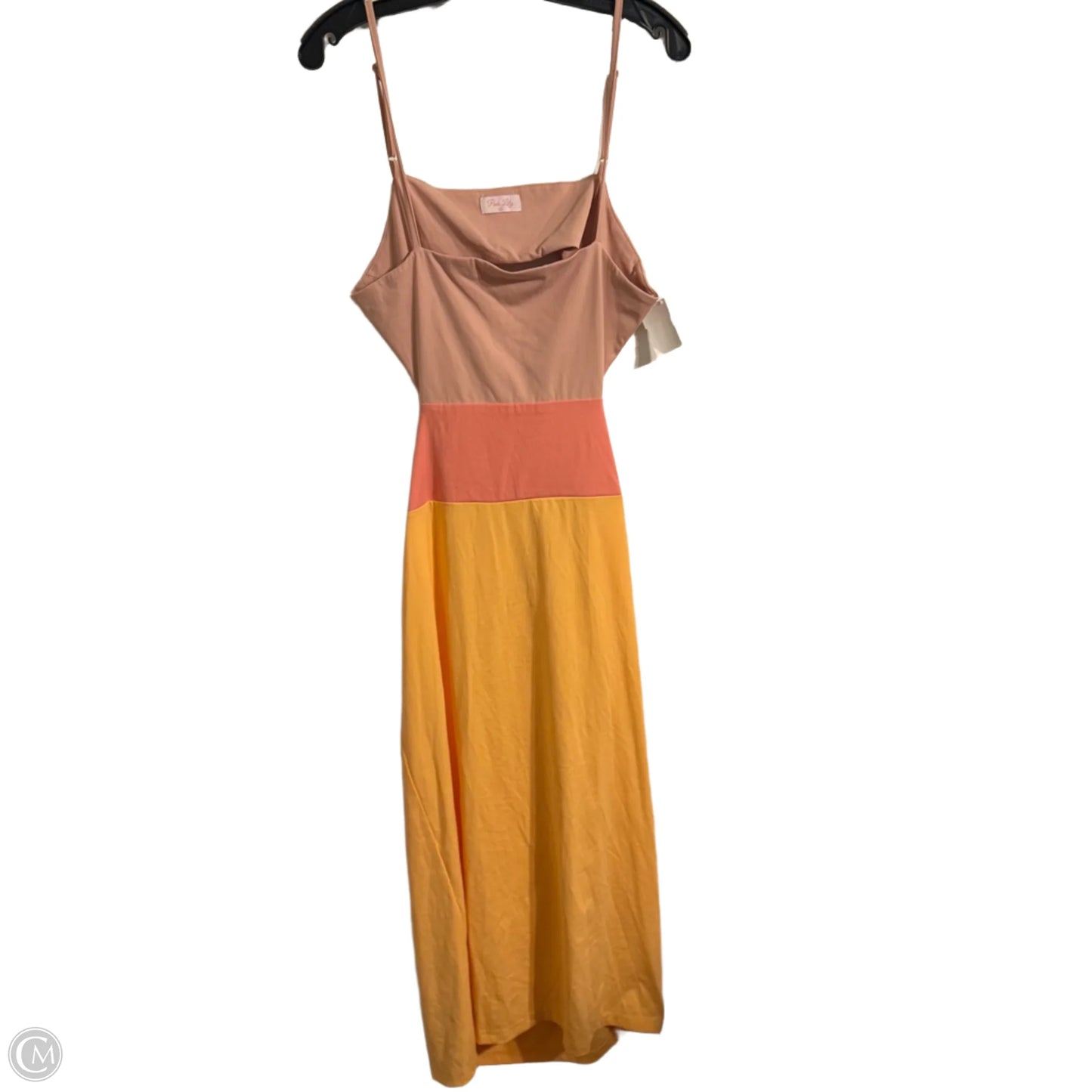 Dress Casual Midi By Pink Lily In Pink, Size: Xl