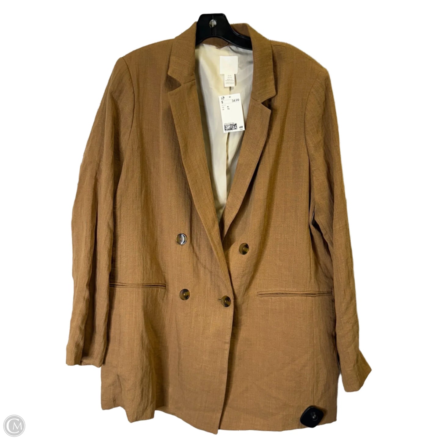 Blazer By H&m In Brown, Size: Xl