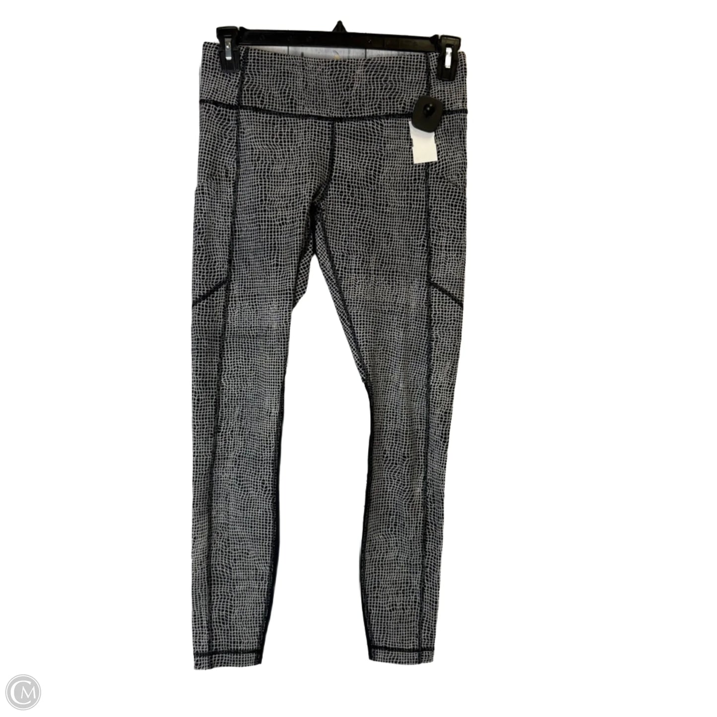 Athletic Leggings By Lululemon In Black & White, Size: 4
