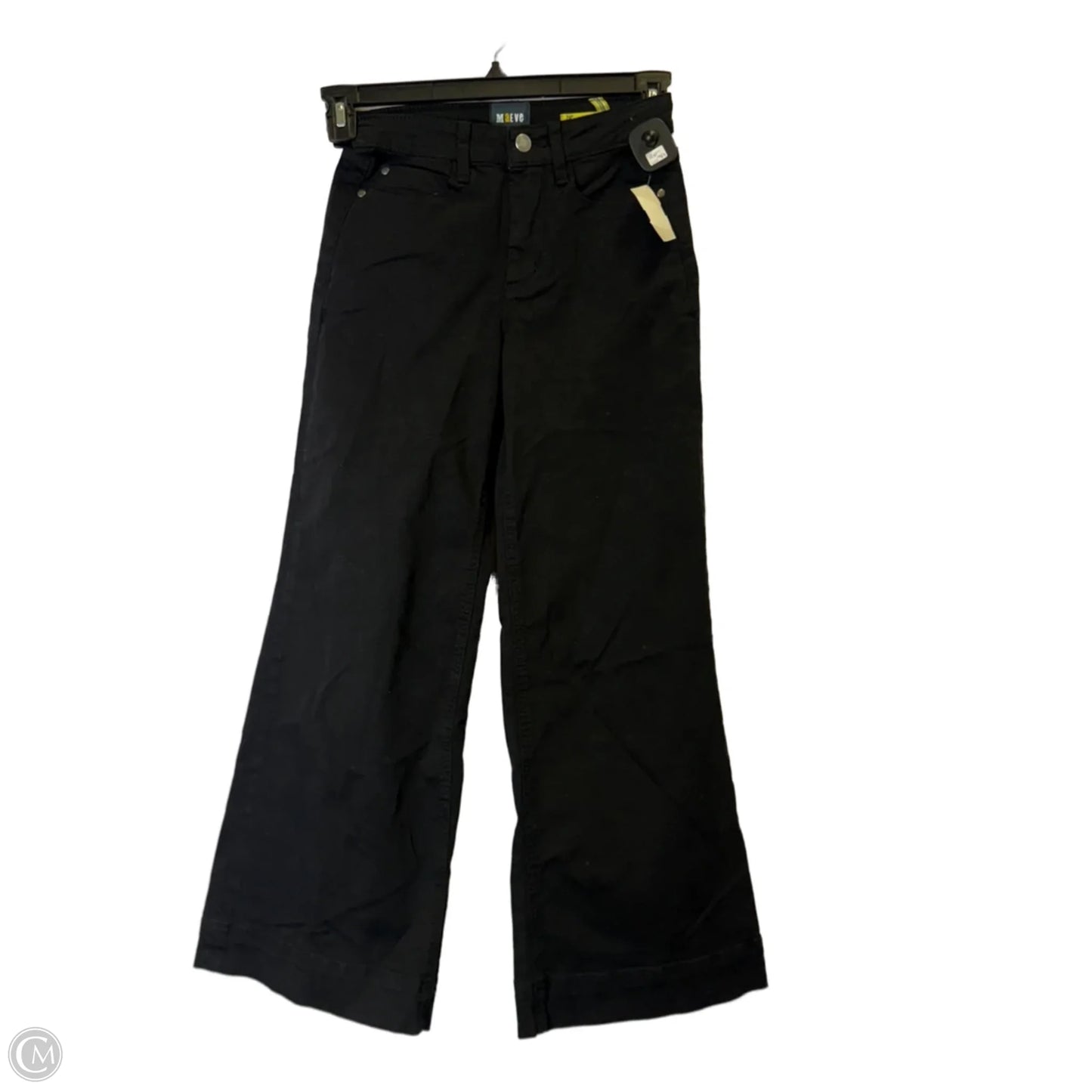 Jeans Wide Leg By Maeve In Black Denim, Size: 2p