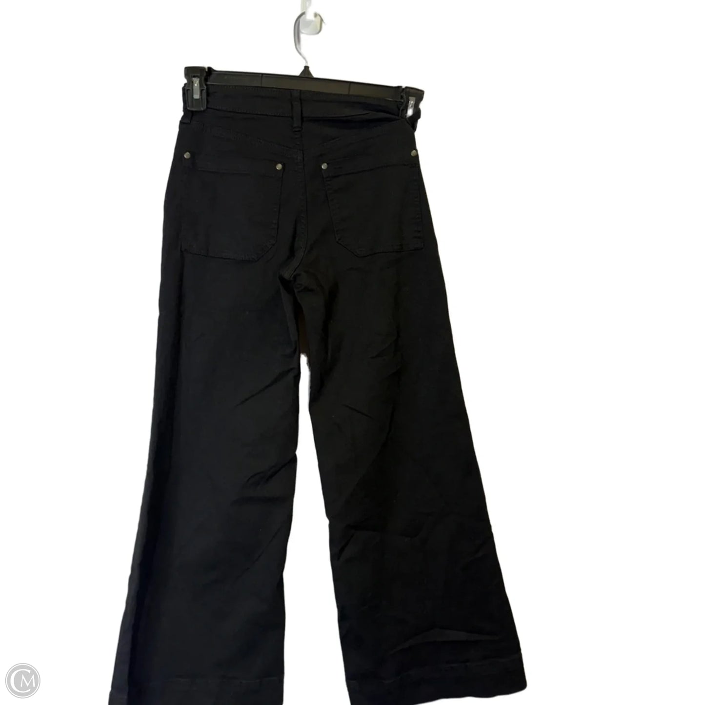 Jeans Wide Leg By Maeve In Black Denim, Size: 2p