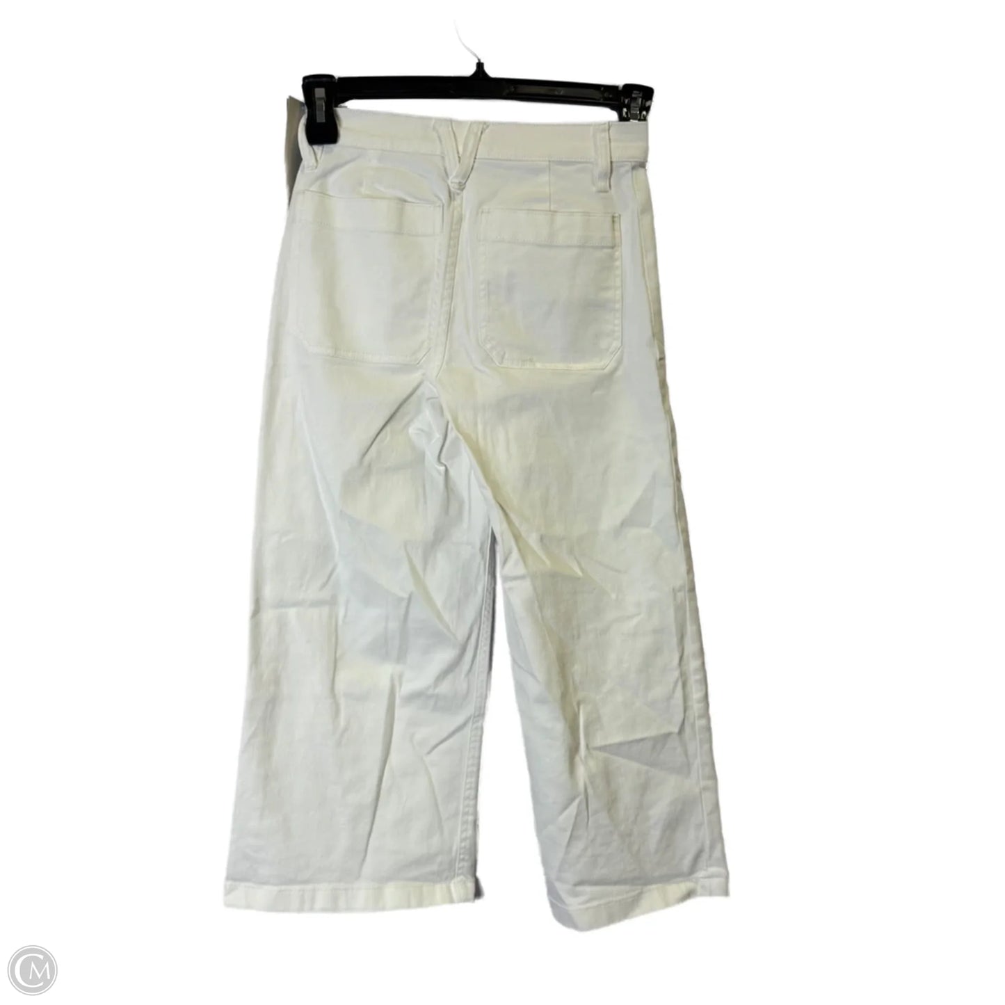 Jeans Wide Leg By Clothes Mentor In White Denim, Size: 2p