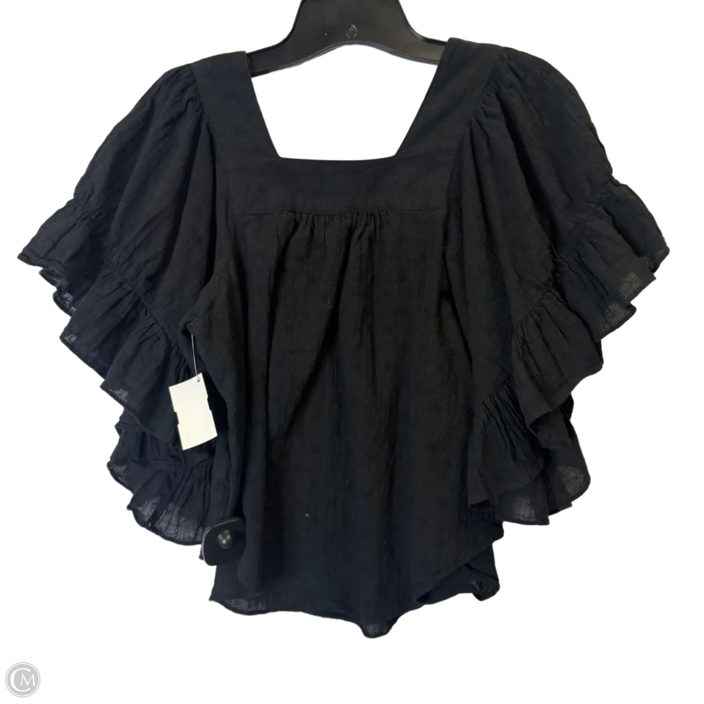 Top Short Sleeve By Madewell In Black, Size: Xxs