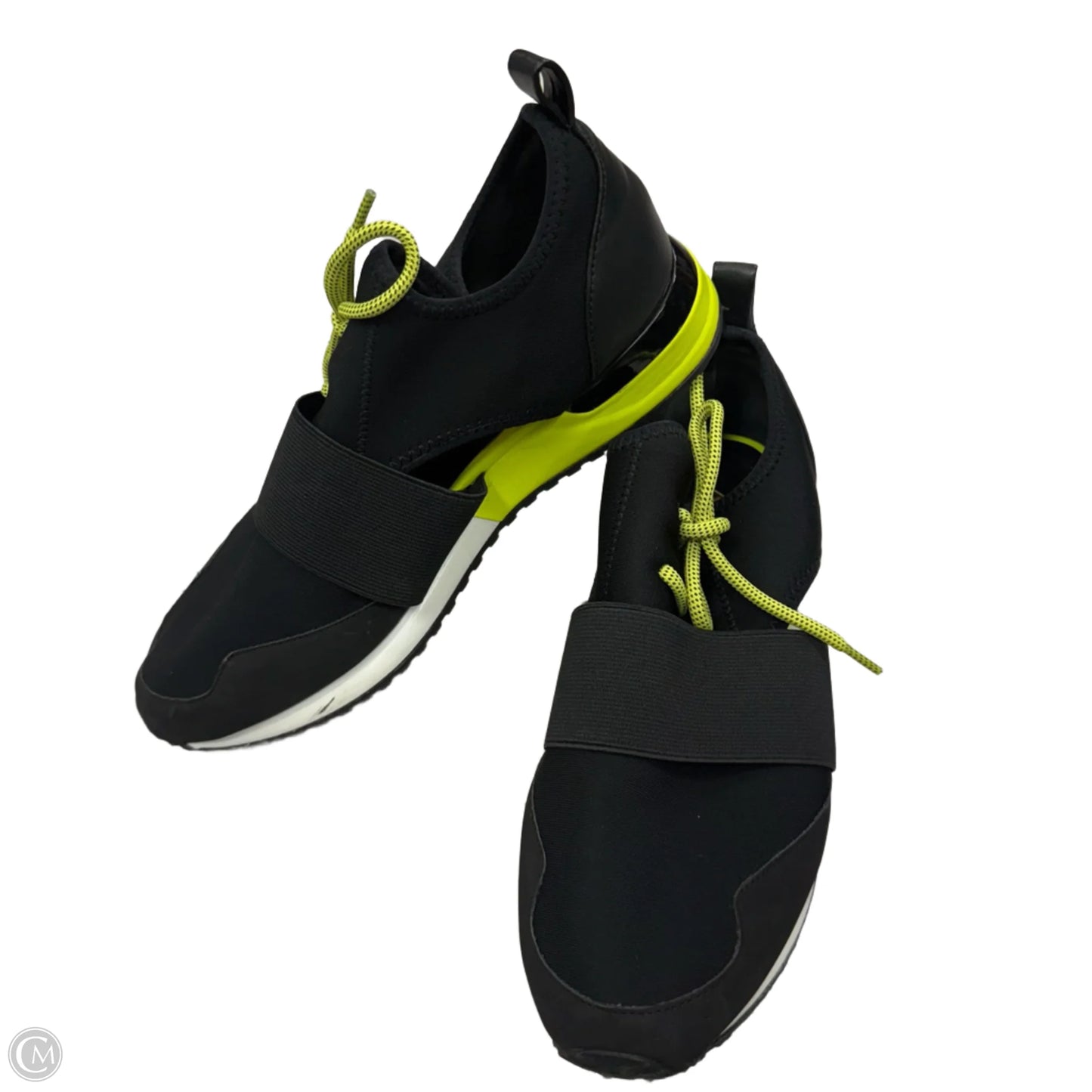 Shoes Sneakers By Aldo In Black & Green, Size: 8.5