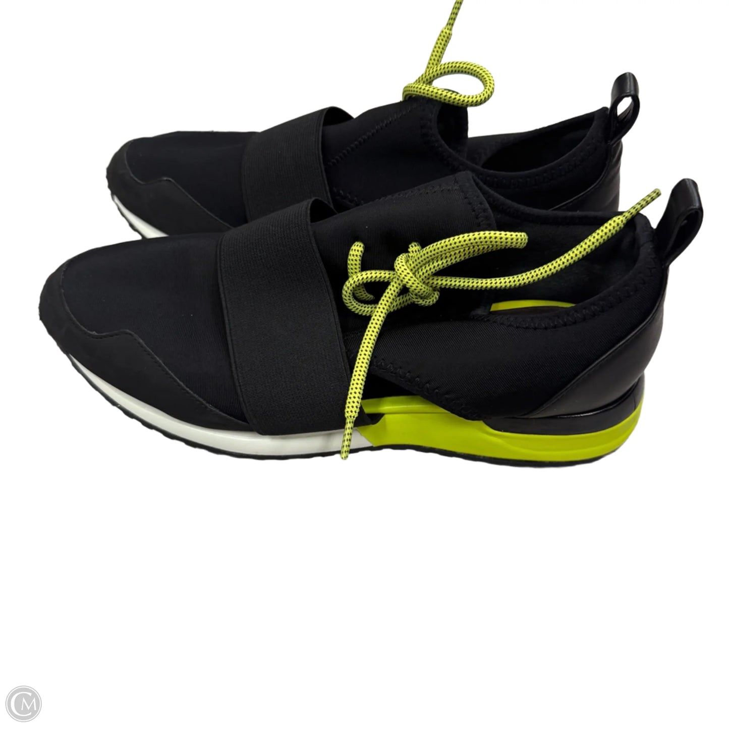 Shoes Sneakers By Aldo In Black & Green, Size: 8.5