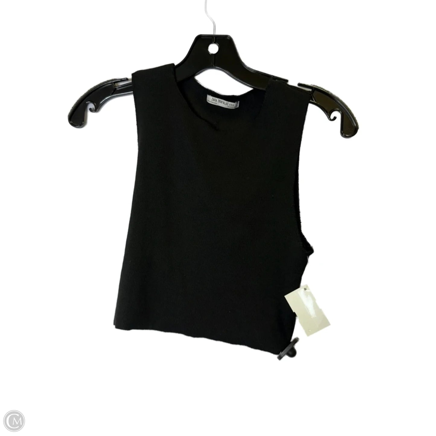 Top Sleeveless Basic By Zara In Black, Size: S