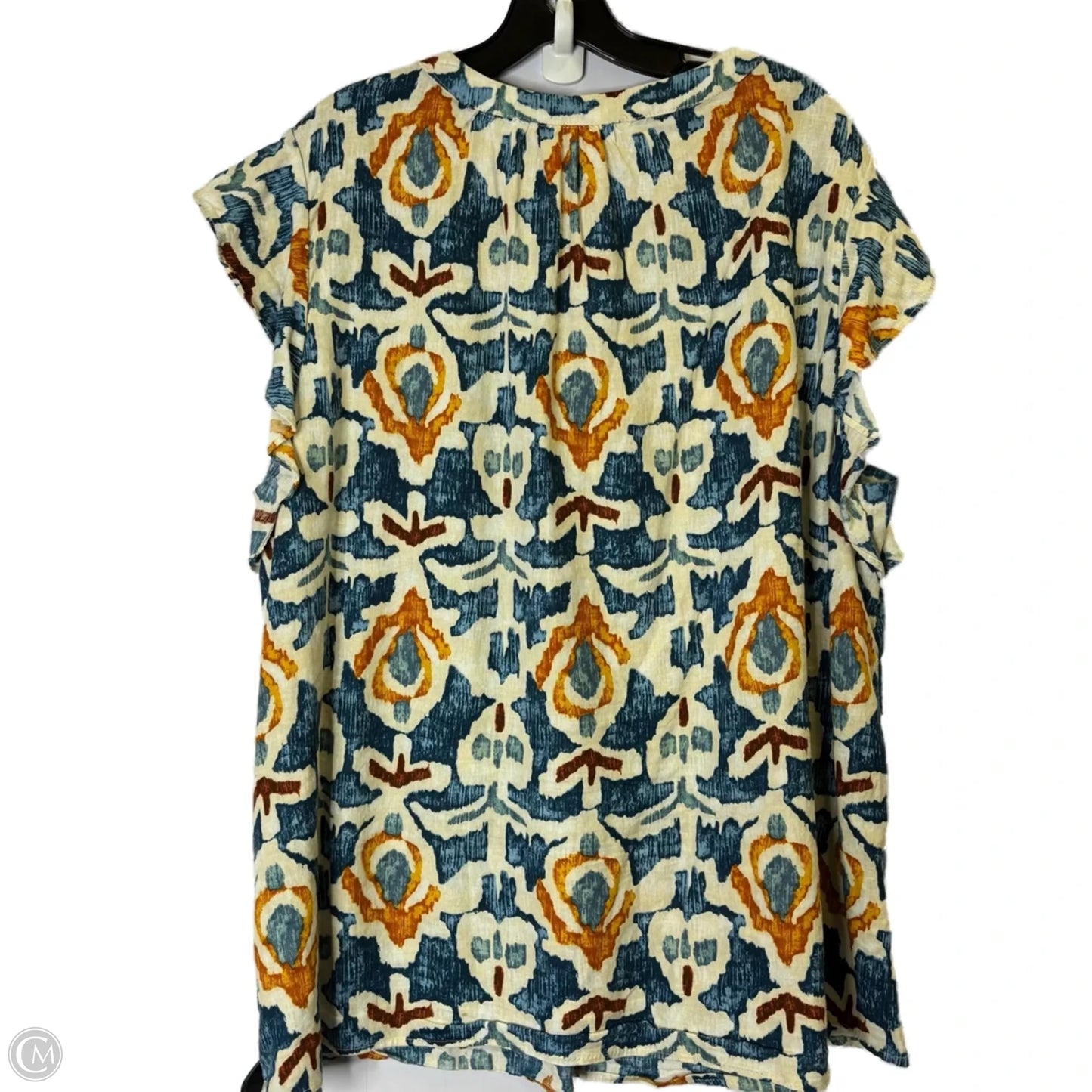 Top Short Sleeve By Christian Siriano In Multi-colored, Size: 3x