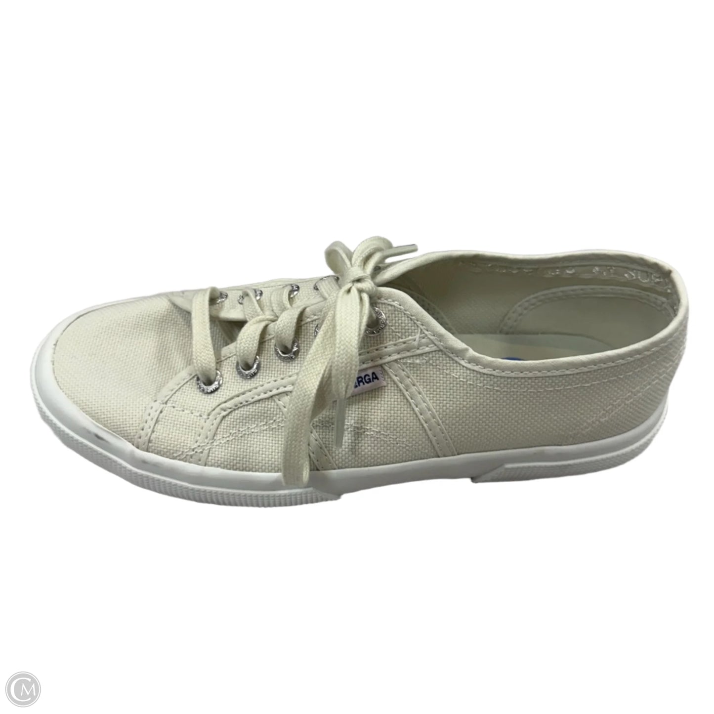 Shoes Sneakers By Superga In Cream, Size: 7.5
