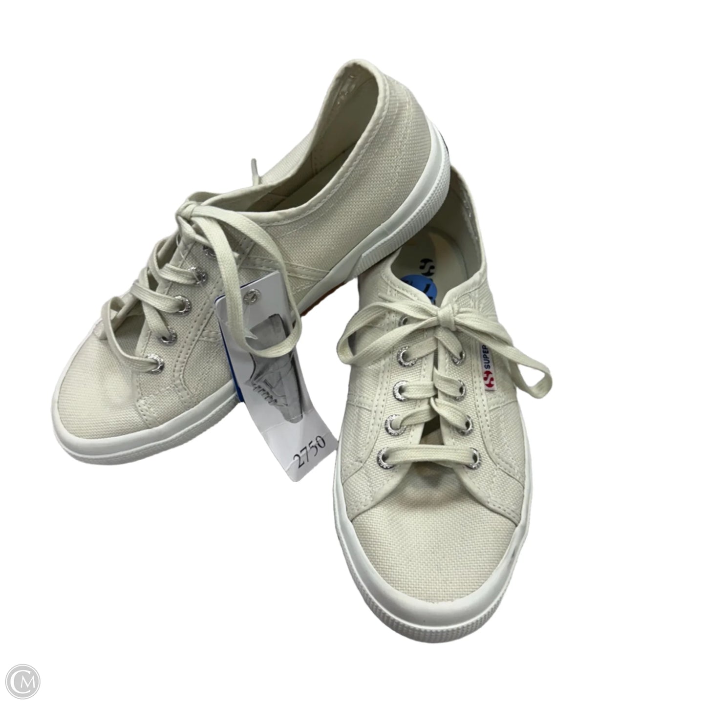 Shoes Sneakers By Superga In Cream, Size: 7.5