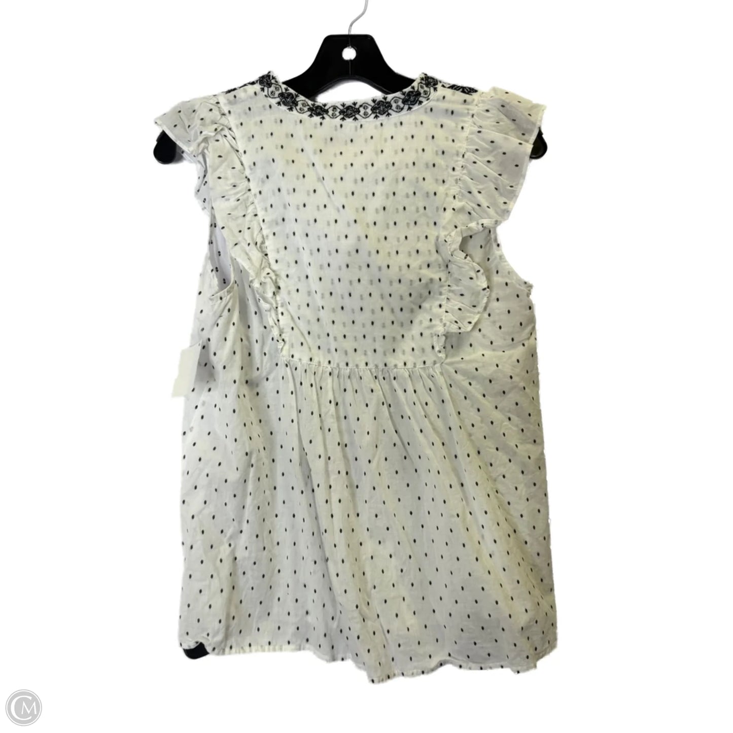Top Sleeveless By Loft In White, Size: S