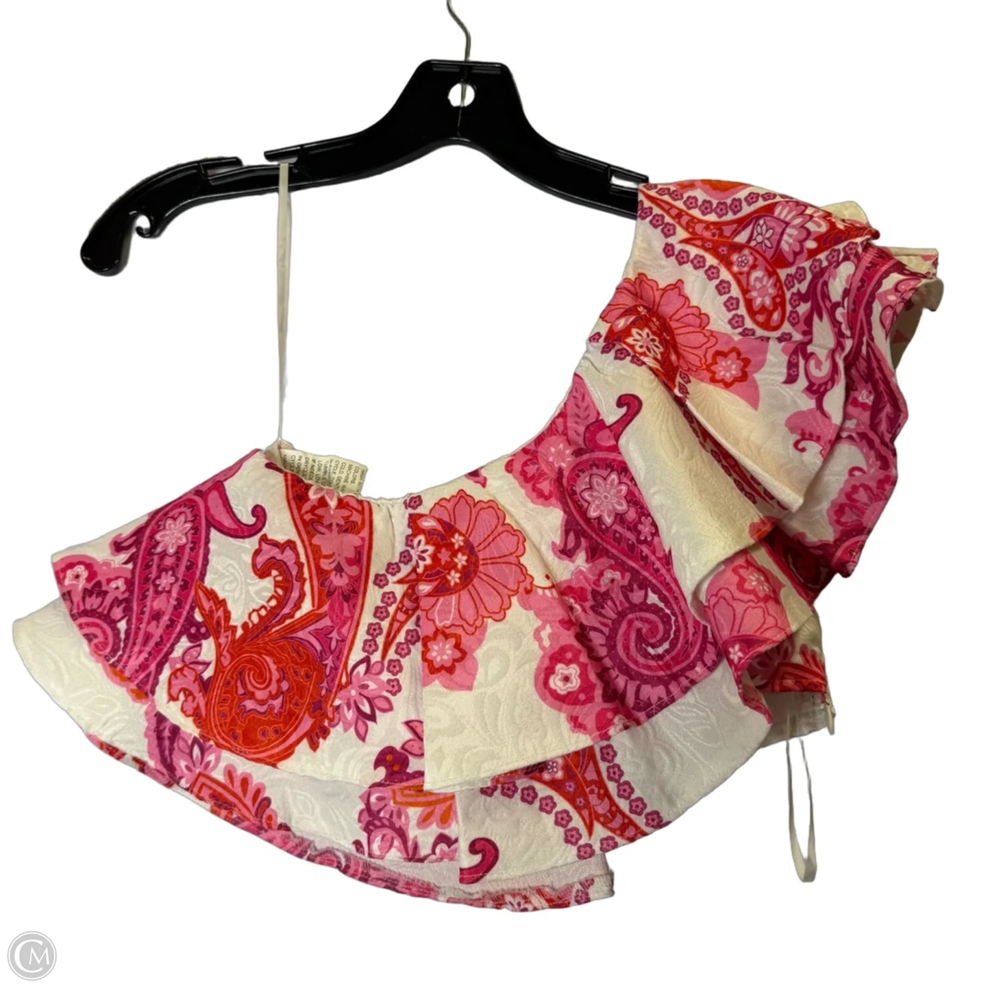Top Sleeveless By Shein In Pink & White, Size: Xs